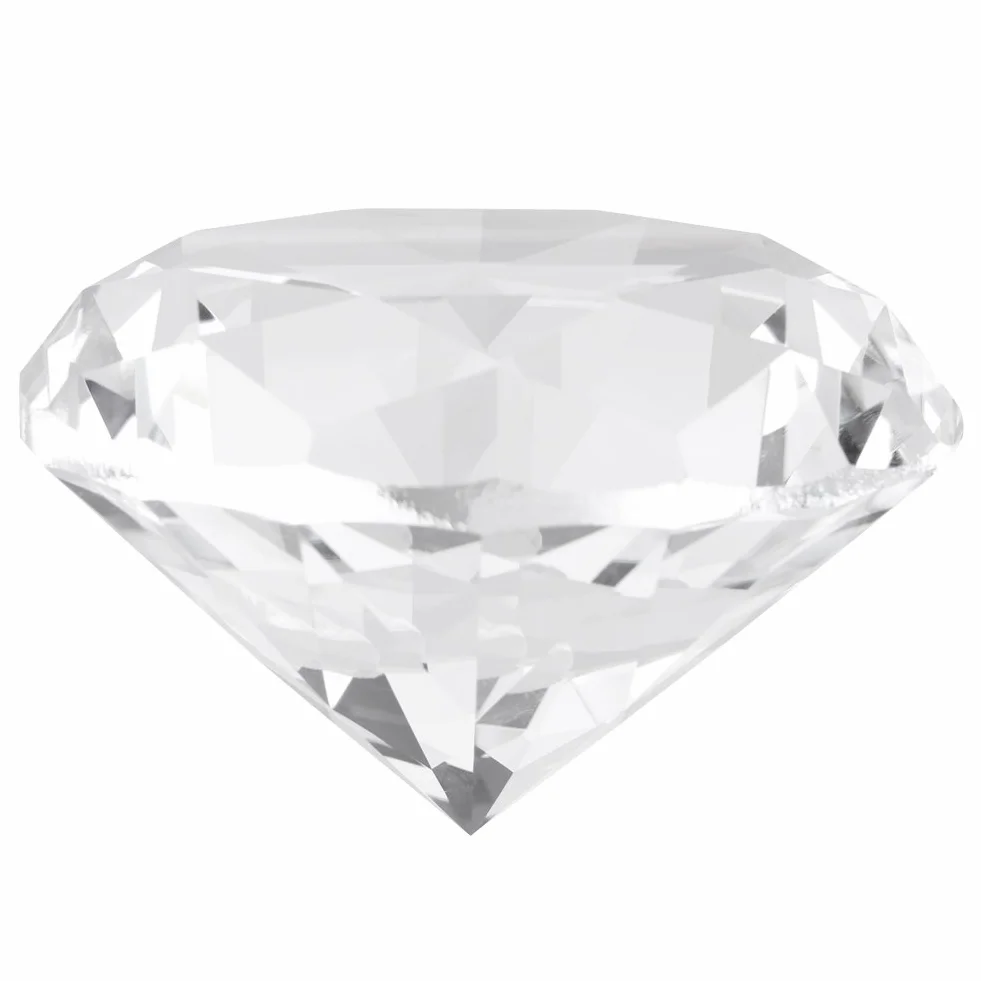 Kamień z syntetycznego diamentu o średnicy 60 mm, okrągły diament cięty maszynowo, duża biżuteria ze sztucznego kryształu z przezroczystego szkła Rhinestone