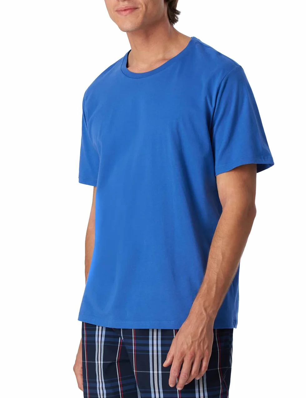 Schiesser Góra od pidżamy Mężczyźni Schlafshirt Rundhals