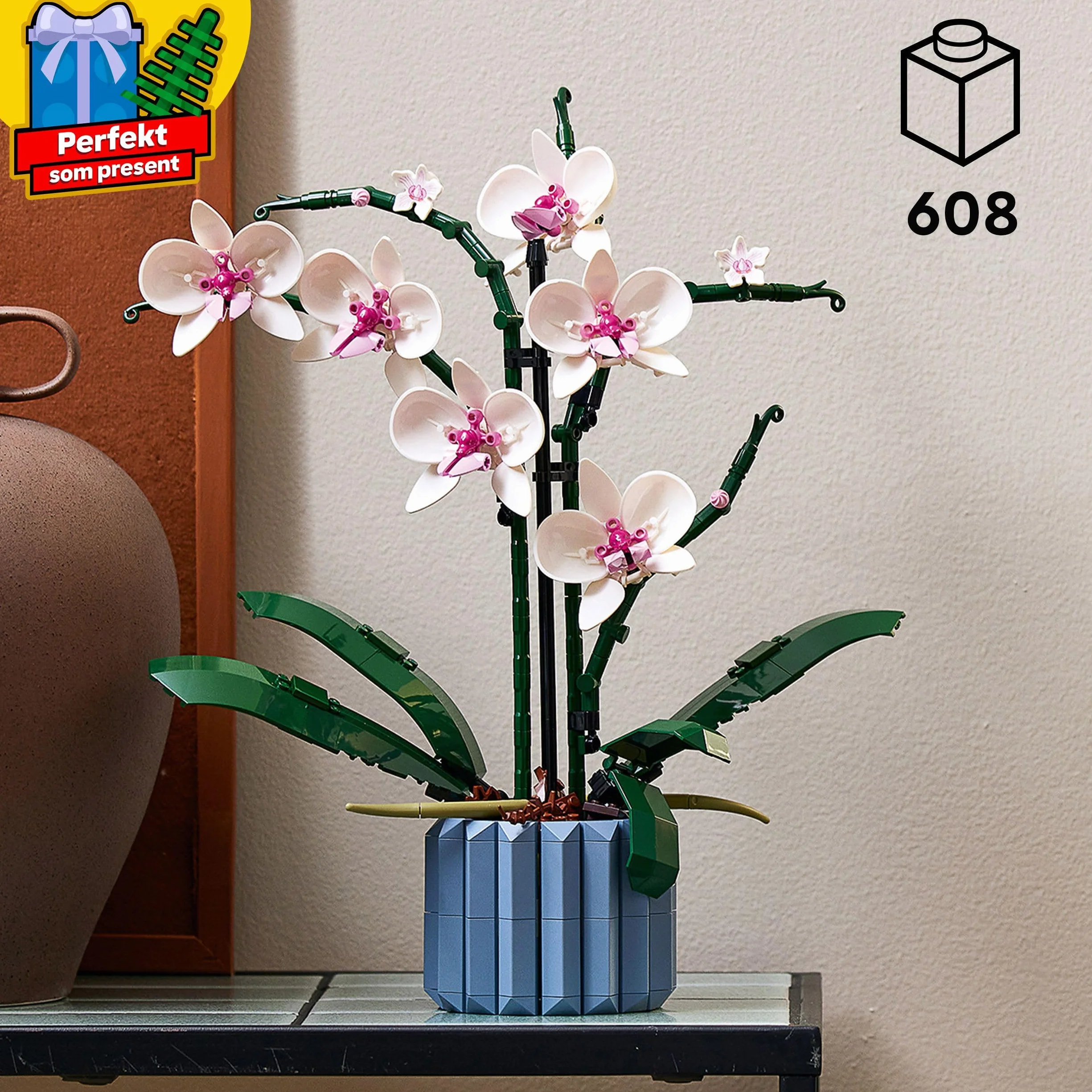 LEGO Icons Botanicals Orchidea Sztuczna Roślina, Zestaw z Kwiatami dla Kobiet, Dekoracja do Domu dla Dorosłych, Kolekcja Botaniczna, Pomysł na prezent, 10311