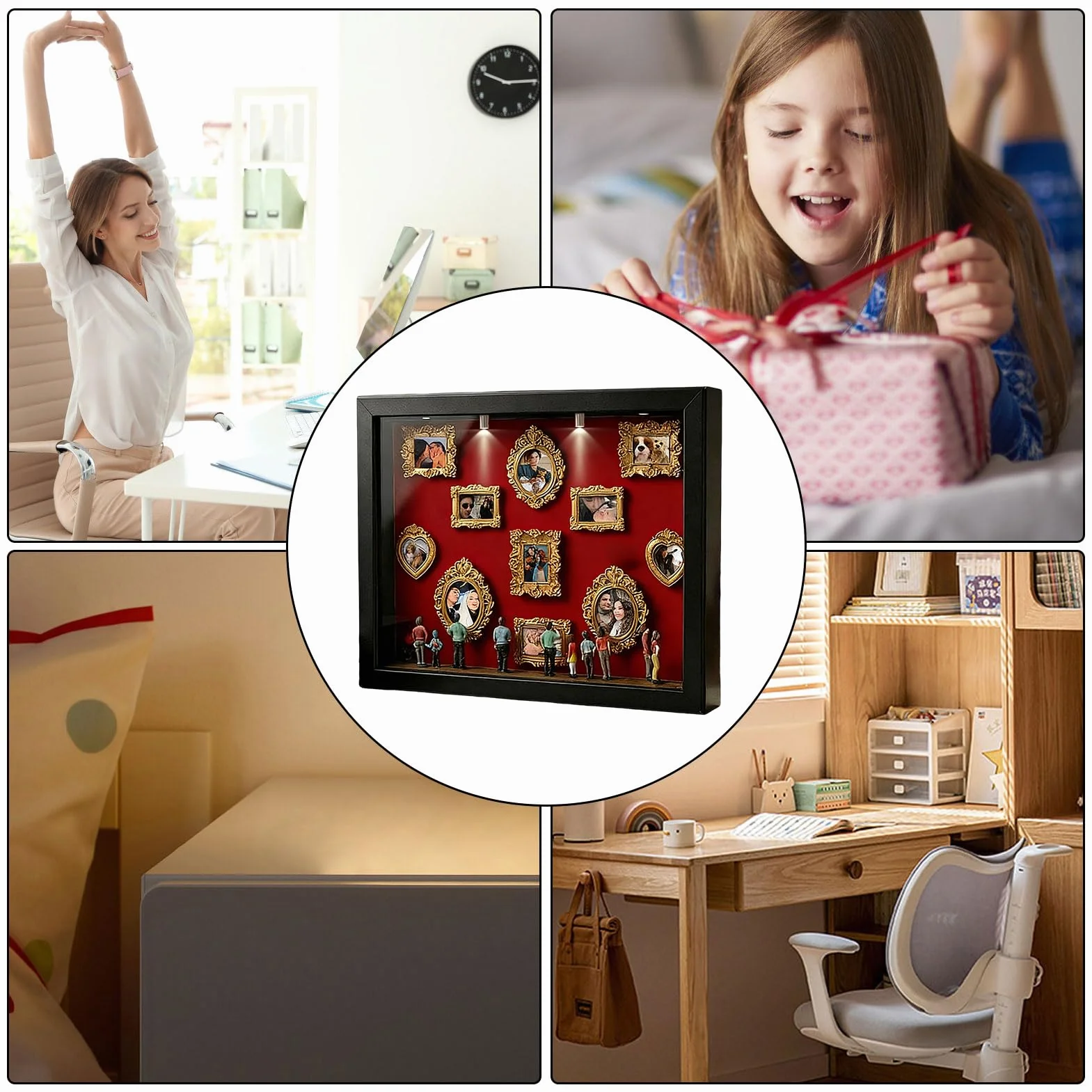 Muzealny zestaw do majsterkowania – miniaturowa pamiątka do przechowywania, miniaturowa ekspozycja, witryna dekoracyjna | Na wesele, urodziny, święta, do mieszkania, domu wiejskiego, hotelu, akademika