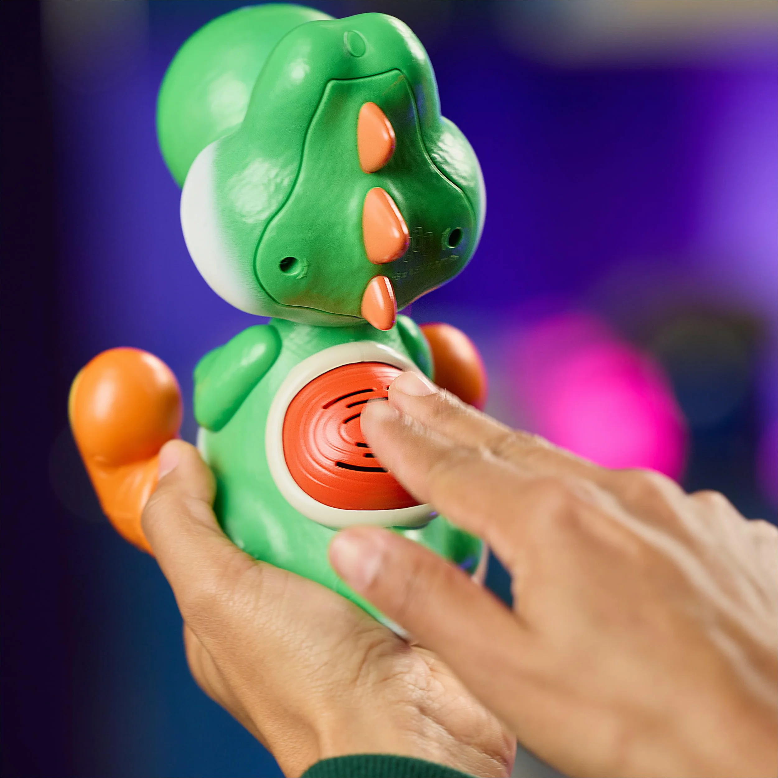 Hatchin' Yoshi from The Super Mario Galaxy Movie, interactive Yoshi Egg Action Figure with Sounds, Ages 4 & Up, Batteries included