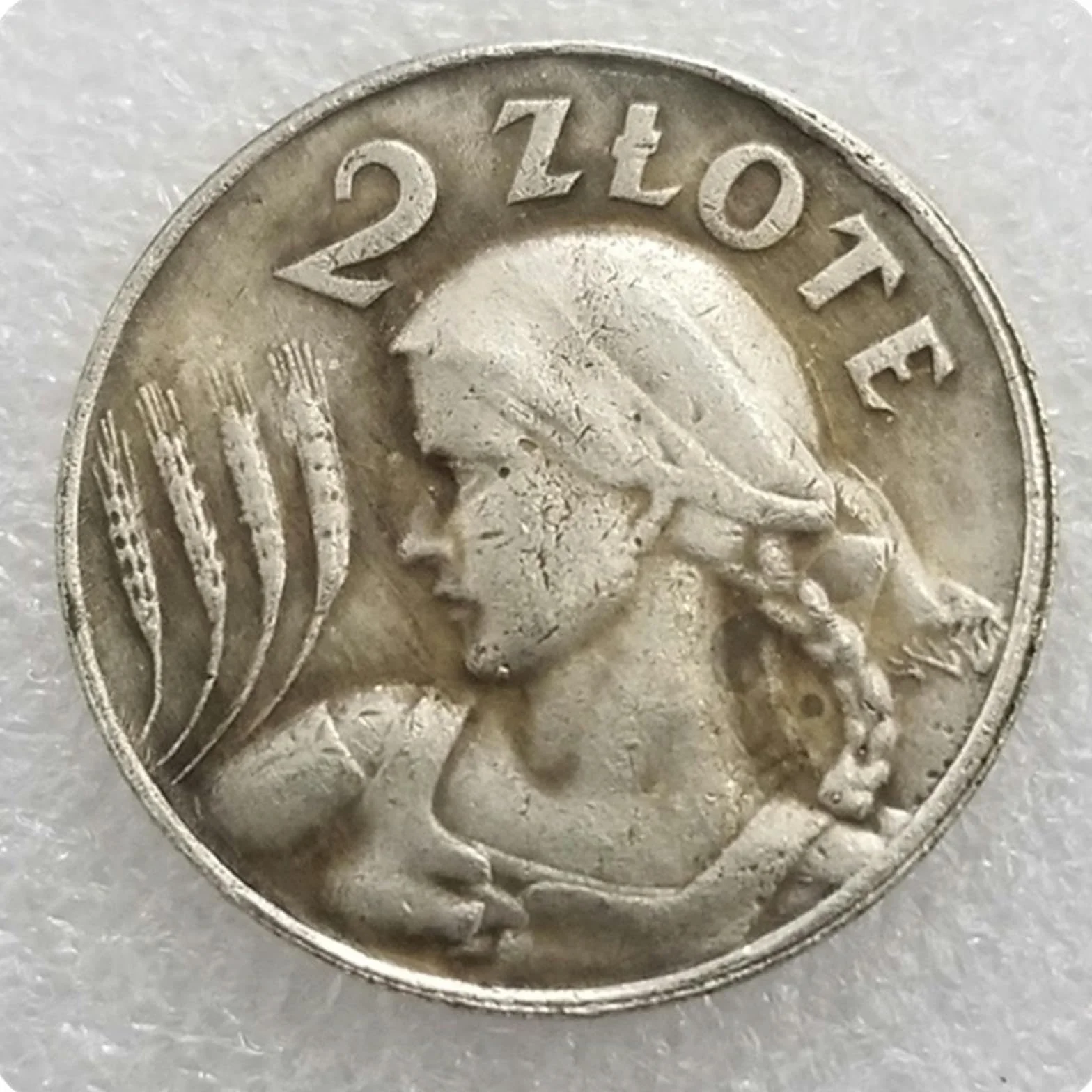Starożytne rzemiosło Polska Polska 1 ZLOTE 1924 Moneta Dolar Srebrny, Domyślny