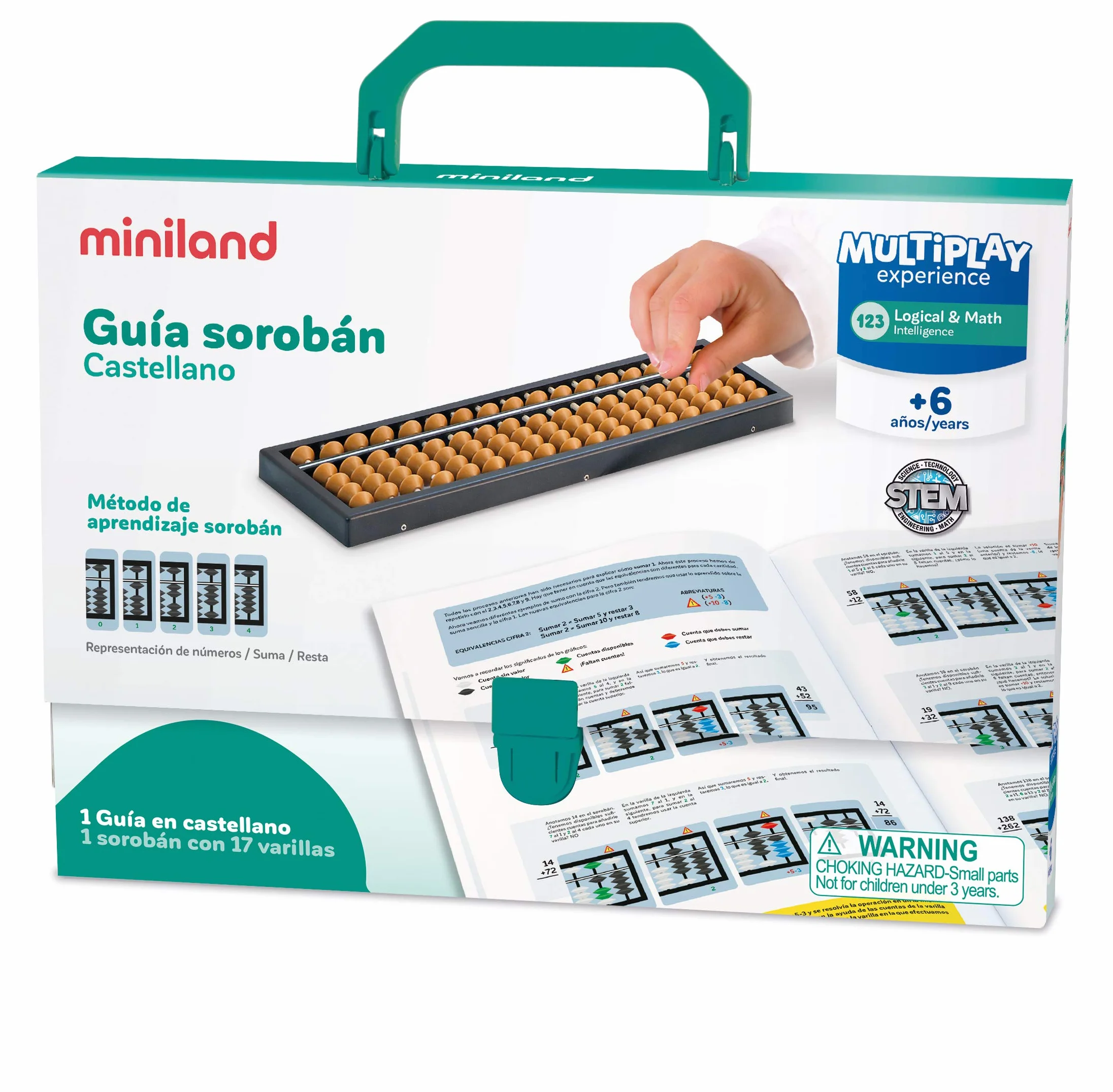 Miniland Soroban japońskie liczydło wielobarwne