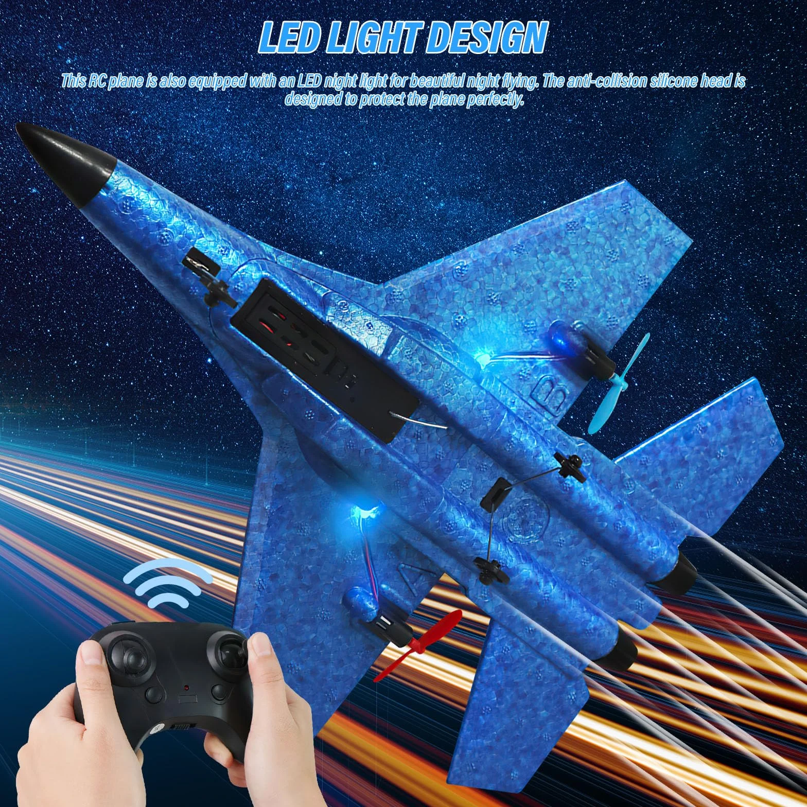LUFEIS F-22 Zdalnie Sterowany Samolot, 2,4 GHz, 2-Kanałowy Model z Systemem Żyroskopowym Xpilot dla Początkujących