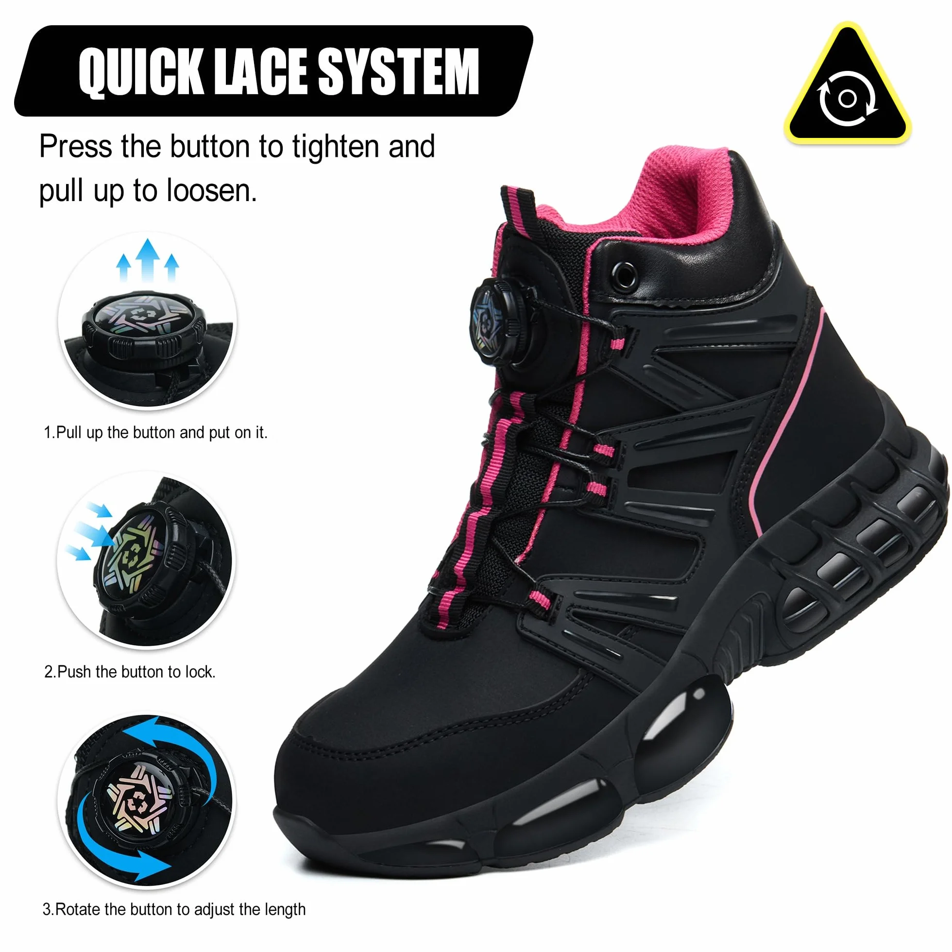 Buty ochronne dla mężczyzn i kobiet, wodoszczelne, ze stalowym noskiem, sportowe, lekkie, stalowe noski, poduszka powietrzna, rozmiar 36-47 EU