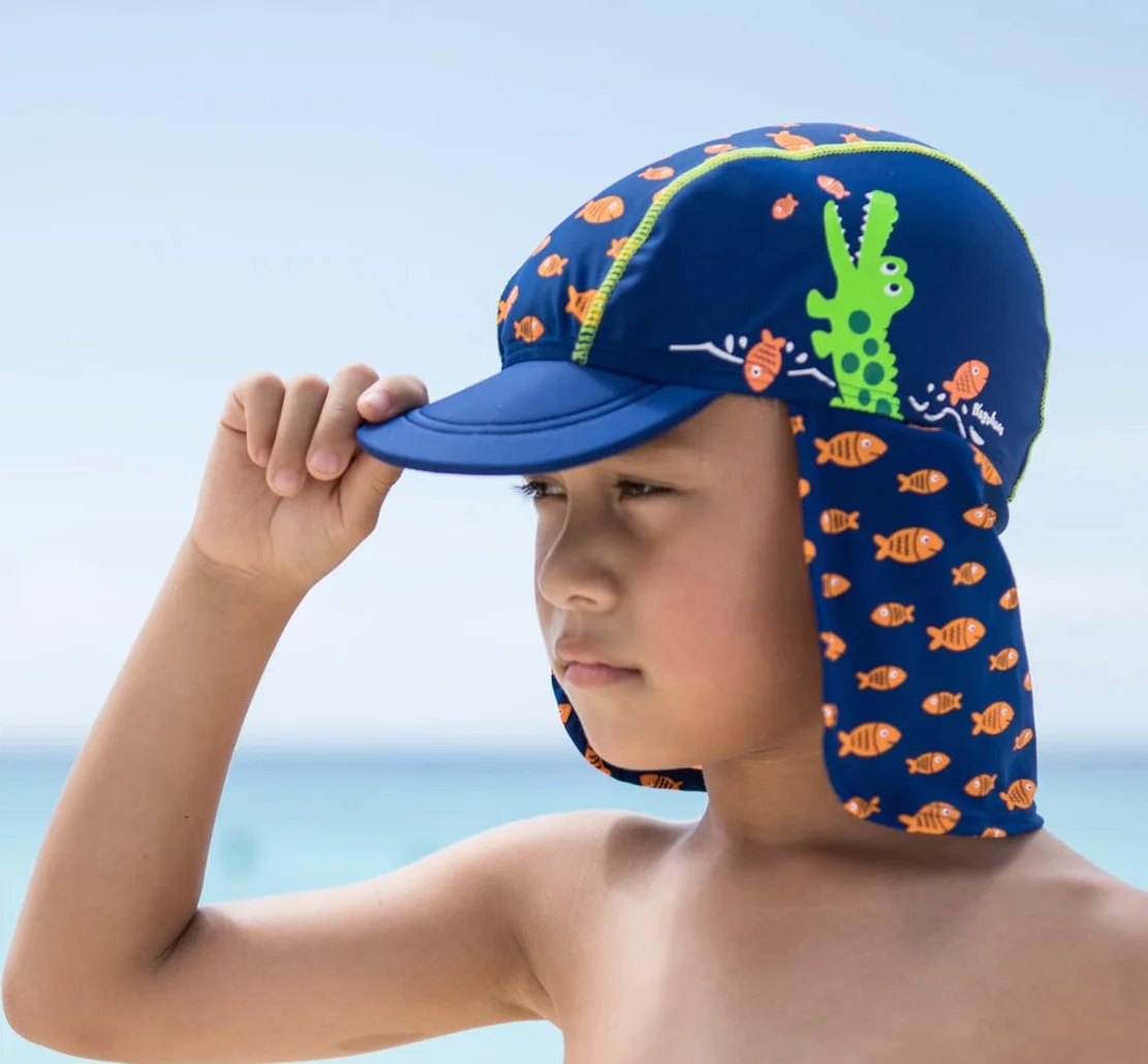 Playshoes czapka Uniseks - dzieci UV-Schutz Mütze Krokodil (1 w zestawie)