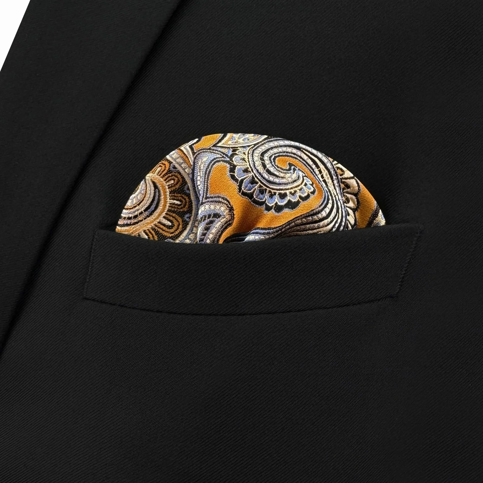 S&W SHLAX&WING Męska poszetka sortowana wzór paisley do marynarki garniturowej Business XL
