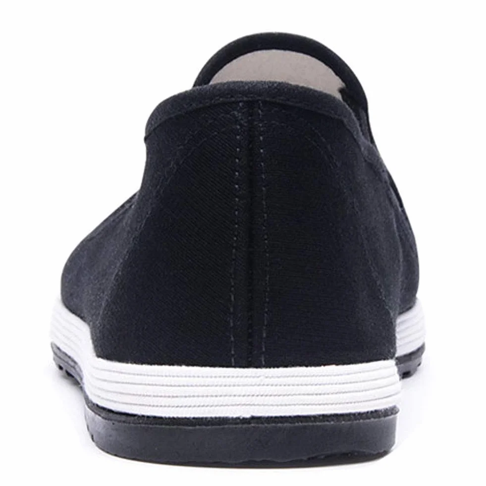 Kung Fu Tai Chi buty do sztuk walki gumowa podeszwa unisex płótno antypoślizgowe modne buty Qigong czarne