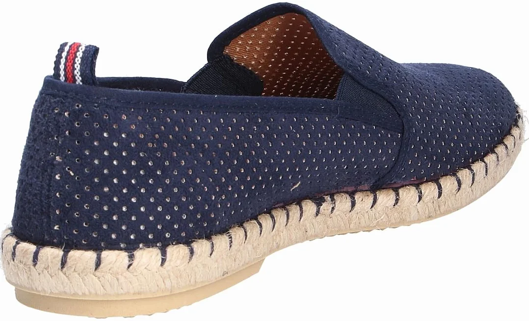 VERBENAS Męskie buty wsuwane Tom Hole Slipper tekstylne do noszenia w czasie wolnym, eleganckie wsuwane slip-ons Uni Tom męskie klapki beżowe