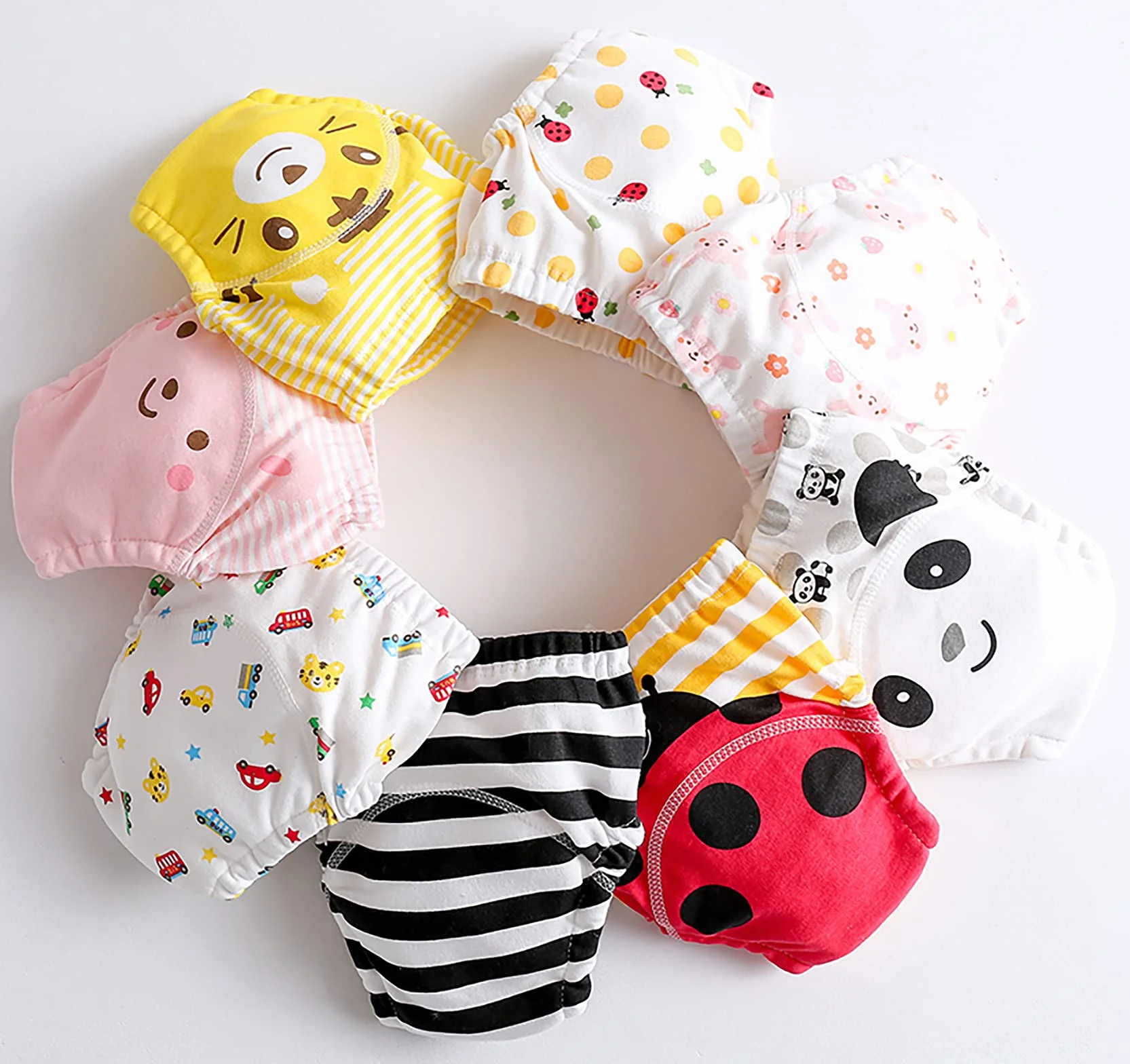 JackLoveBriefs Learning Majtki Szkolenia dla niemowląt,8 opakowań, 1-5 lat
