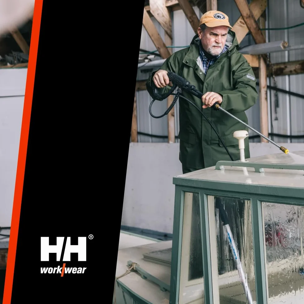 Helly Hansen Workwear Helly Hansen PVC kurtka przeciwdeszczowa Mandal Jacket 70129 100% wodoszczelna 480 XL, 34-070129-480-XL, zielona