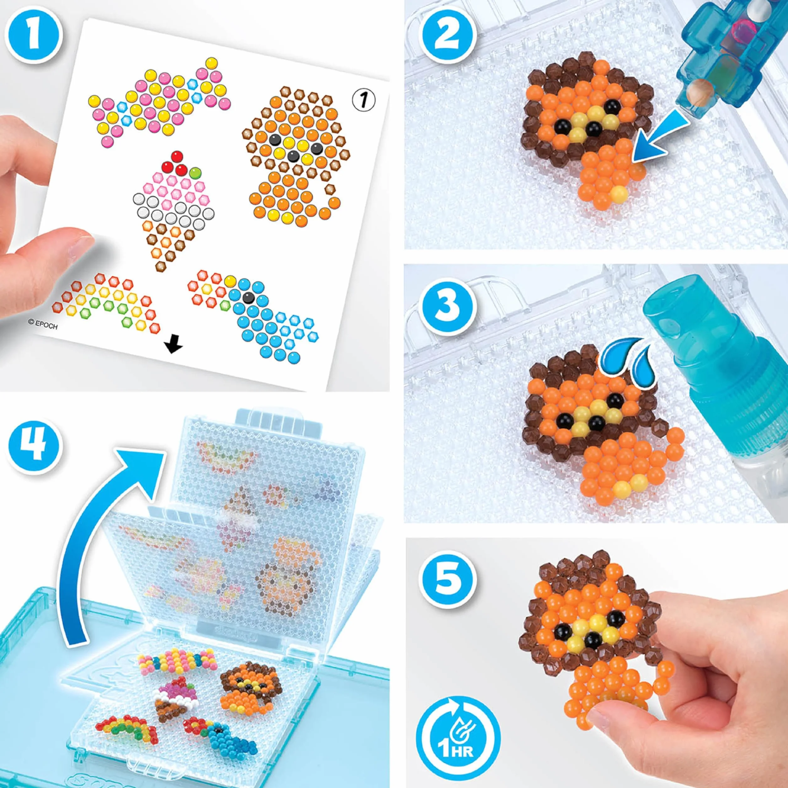 Aquabeads Star Beads Kolorowe Koraliki, 600 Elementów, 31602