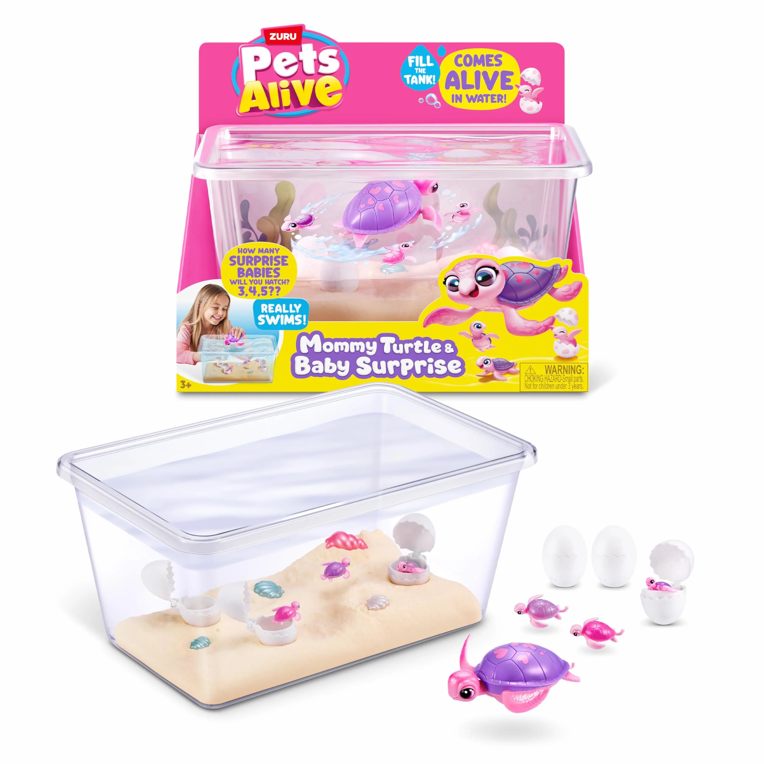 Pets Alive Mama Turtle Surprise od ZURU, robot zabawka żółw