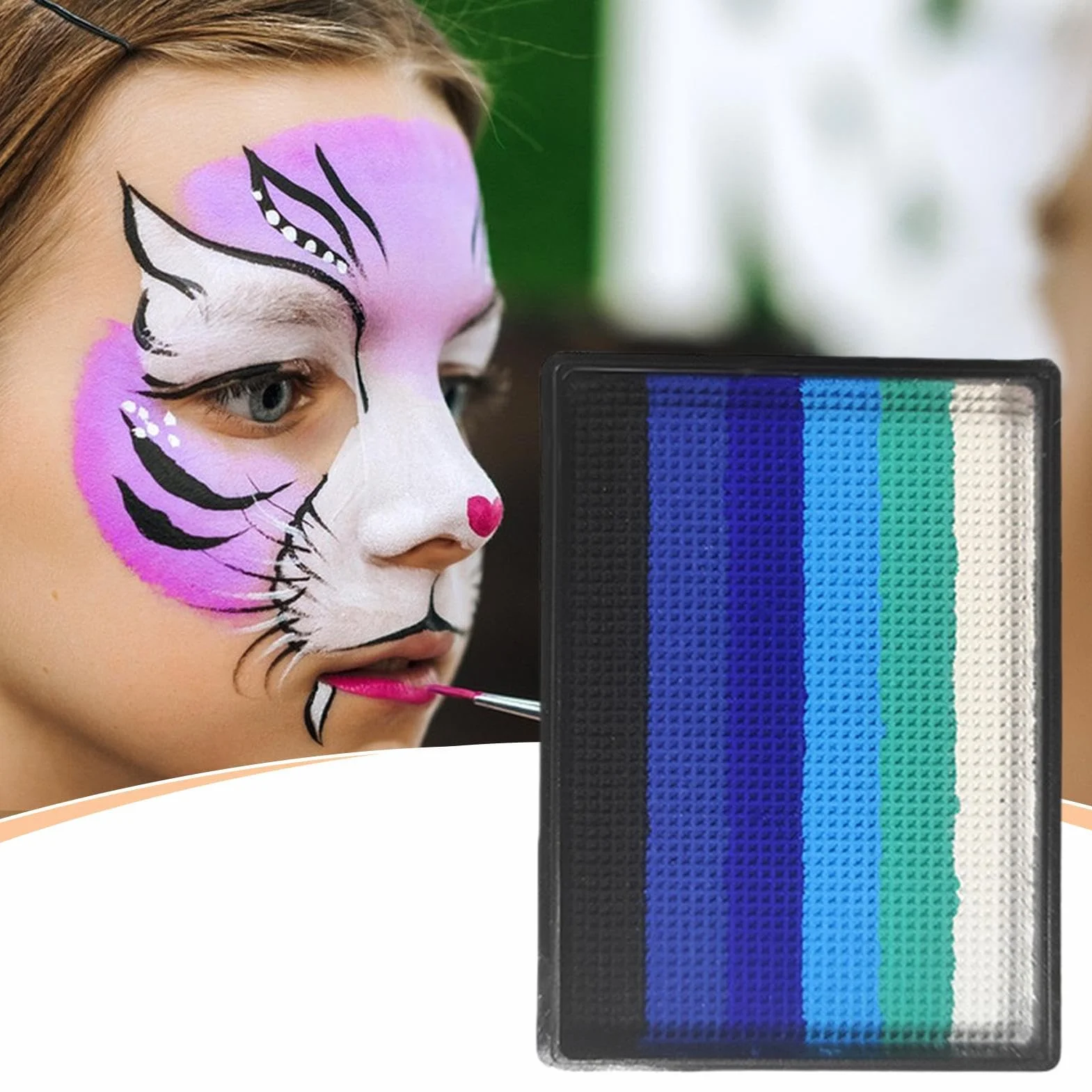 Zestaw do malowania twarzy - paleta do malowania ciała | Farba wodna 6 kolorów na karnawał, wesela, Halloween, Boże Narodzenie, Cosplay i urodziny dorosłych