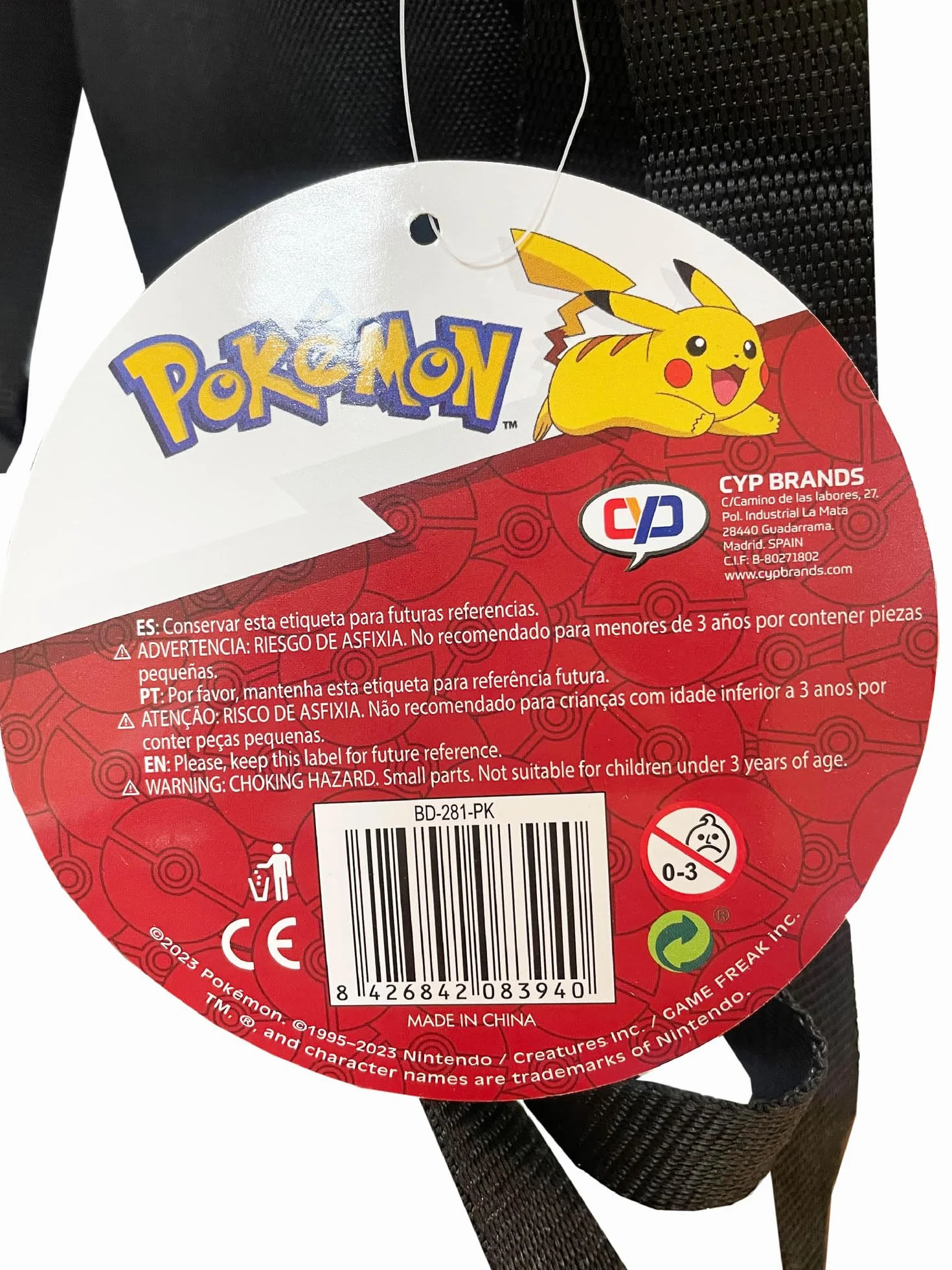 CYPBRANDS Pokemon Torba na ramię Pokeball, 20 x 6 x 16 cm