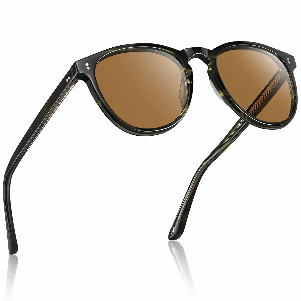 CARFIA Stylowe męskie okulary przeciwsłoneczne Polaryzacja Ochrona UV Damskie okulary przeciwsłoneczne z dziurką od klucza CA2307