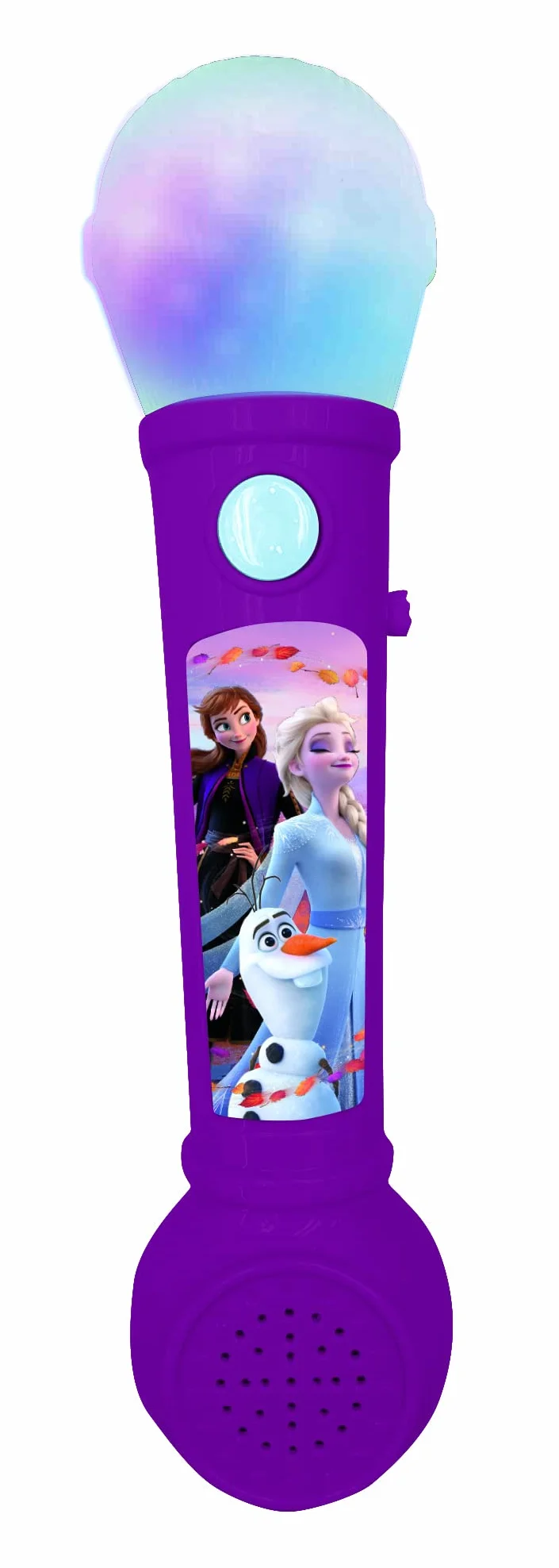 Lexibook, Frozen, Mikrofon dla Dzieci, Gra Muzyczna, Zintegrowany Głośnik, Efekty Świetlne, Melodie Demonstracyjne, w Zestawie, Fioletowy, Niebieski, MIC80FZ