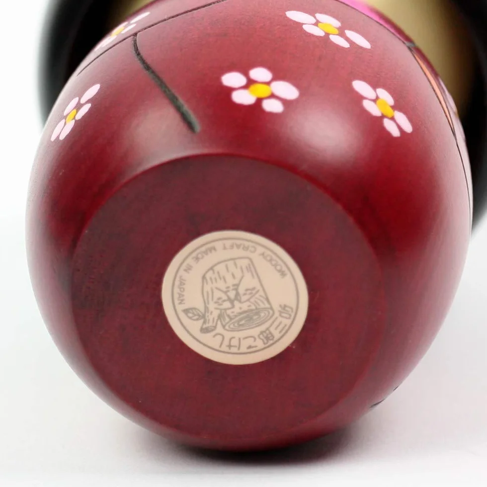 Japoński Kokeshi Hanazono