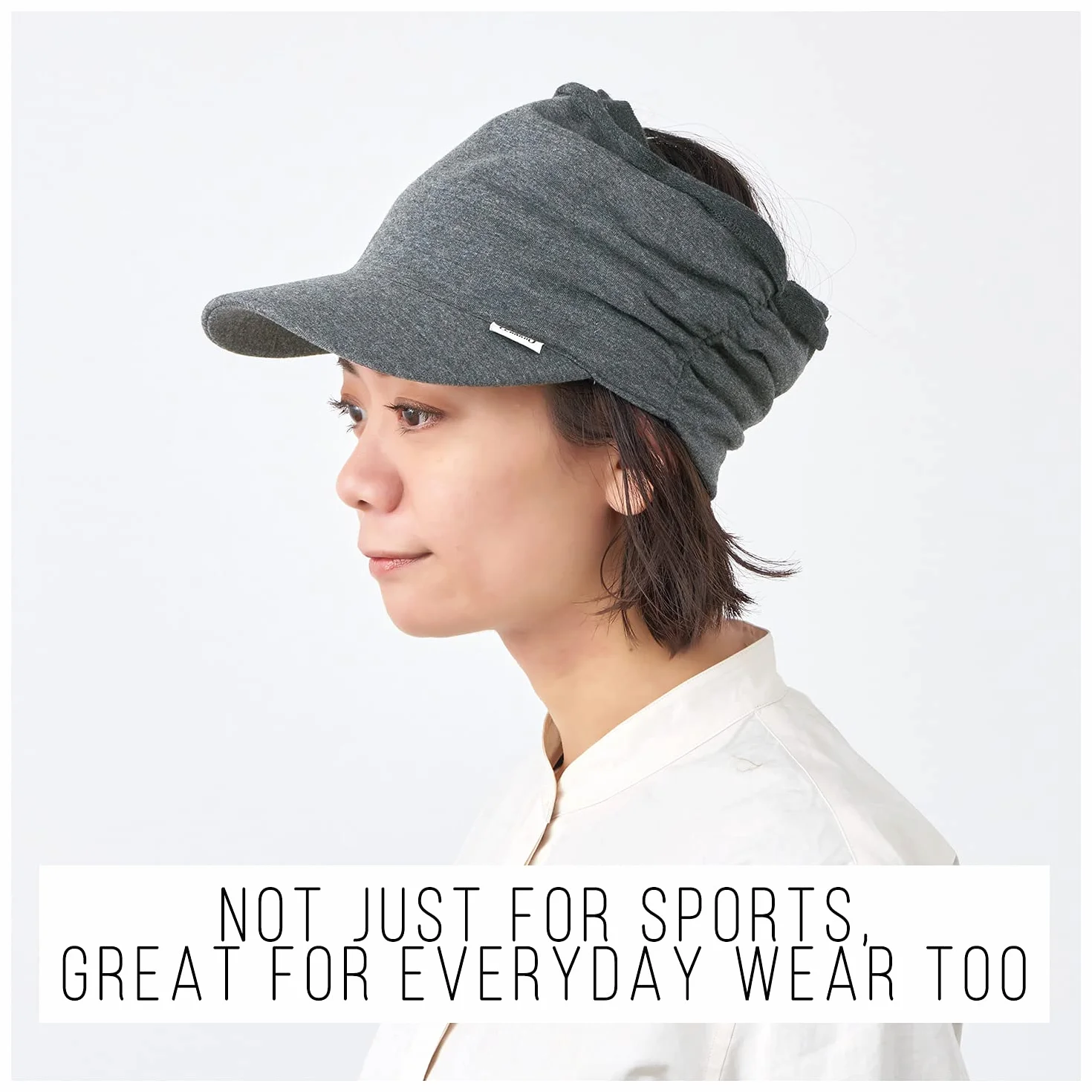 CHARM Sports Czapka z daszkiem, miękka, z dżerseju bawełniany – Wizjer, Daszek, Półczapka, Ochrona przeciwsłoneczna UV (SPF), męska i damska