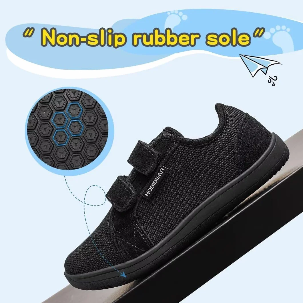 HOBIBEAR Dziecięce szerokie buty boso dla chłopców dziewczynek Outdoor Trail Running minimalistyczne buty do chodzenia