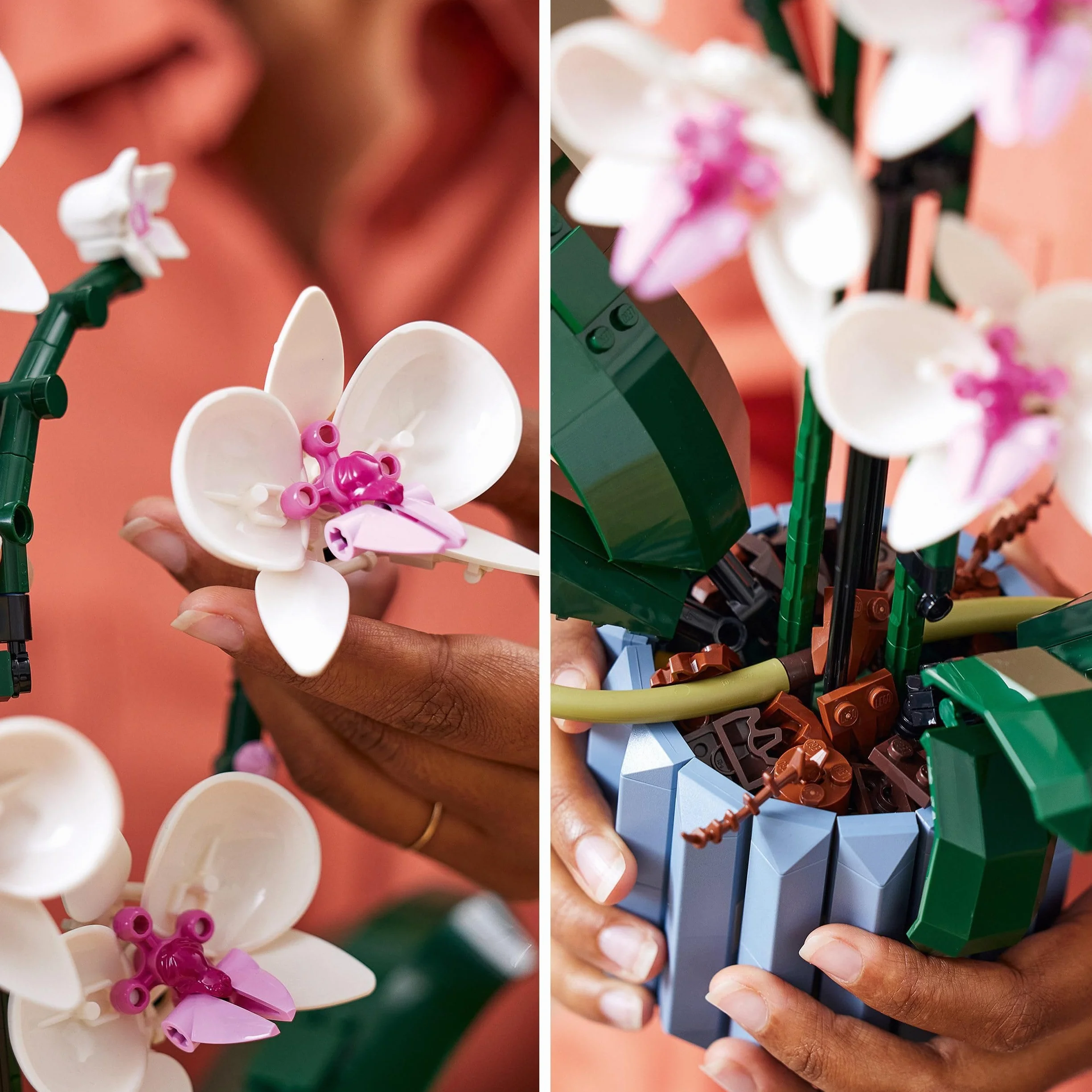 LEGO Icons Botanicals Orchidea Sztuczna Roślina, Zestaw z Kwiatami dla Kobiet, Dekoracja do Domu dla Dorosłych, Kolekcja Botaniczna, Pomysł na prezent, 10311