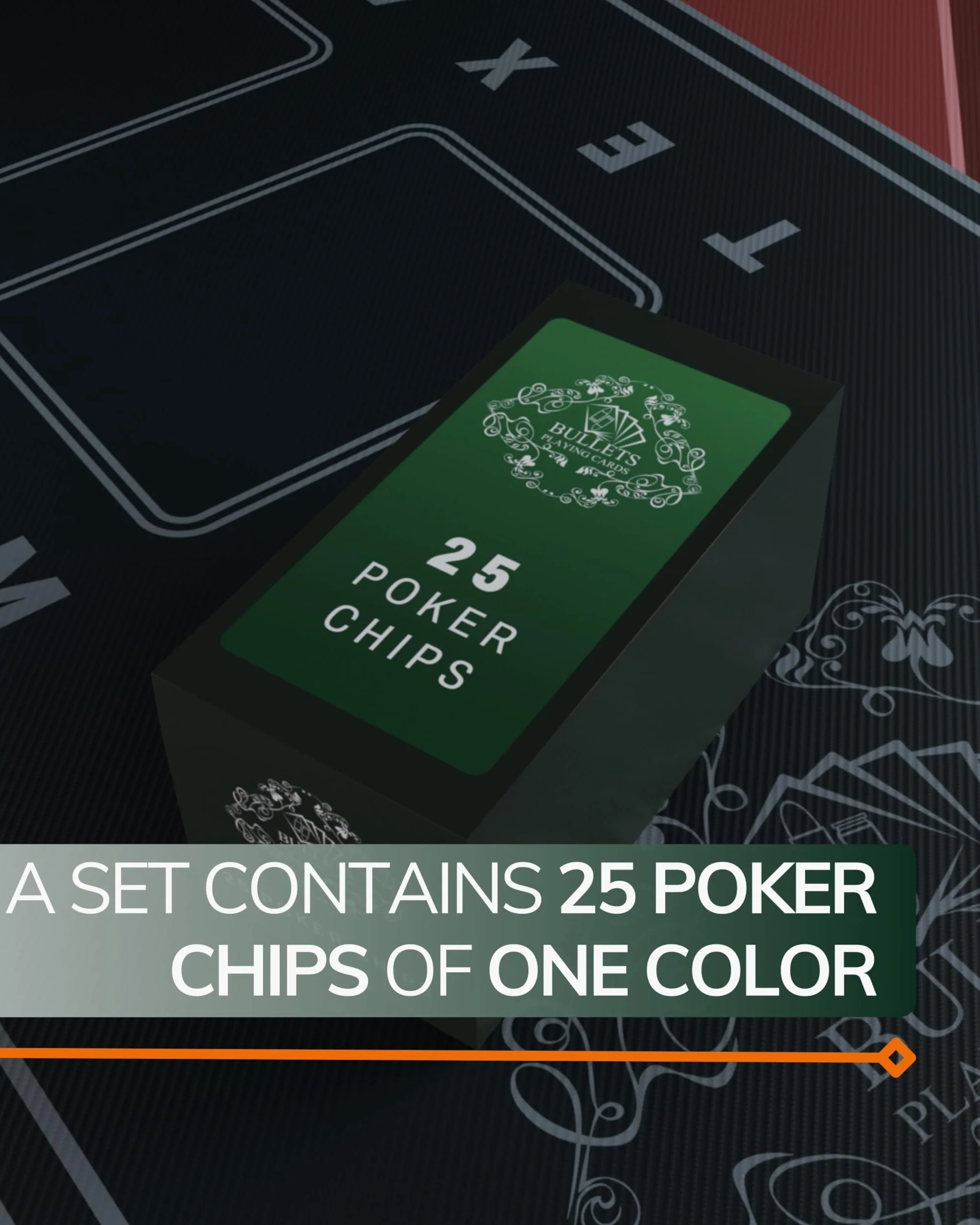 Salvatore Clay Poker Chips 25 szt. 4 cm 10 g Zestaw do Pokera