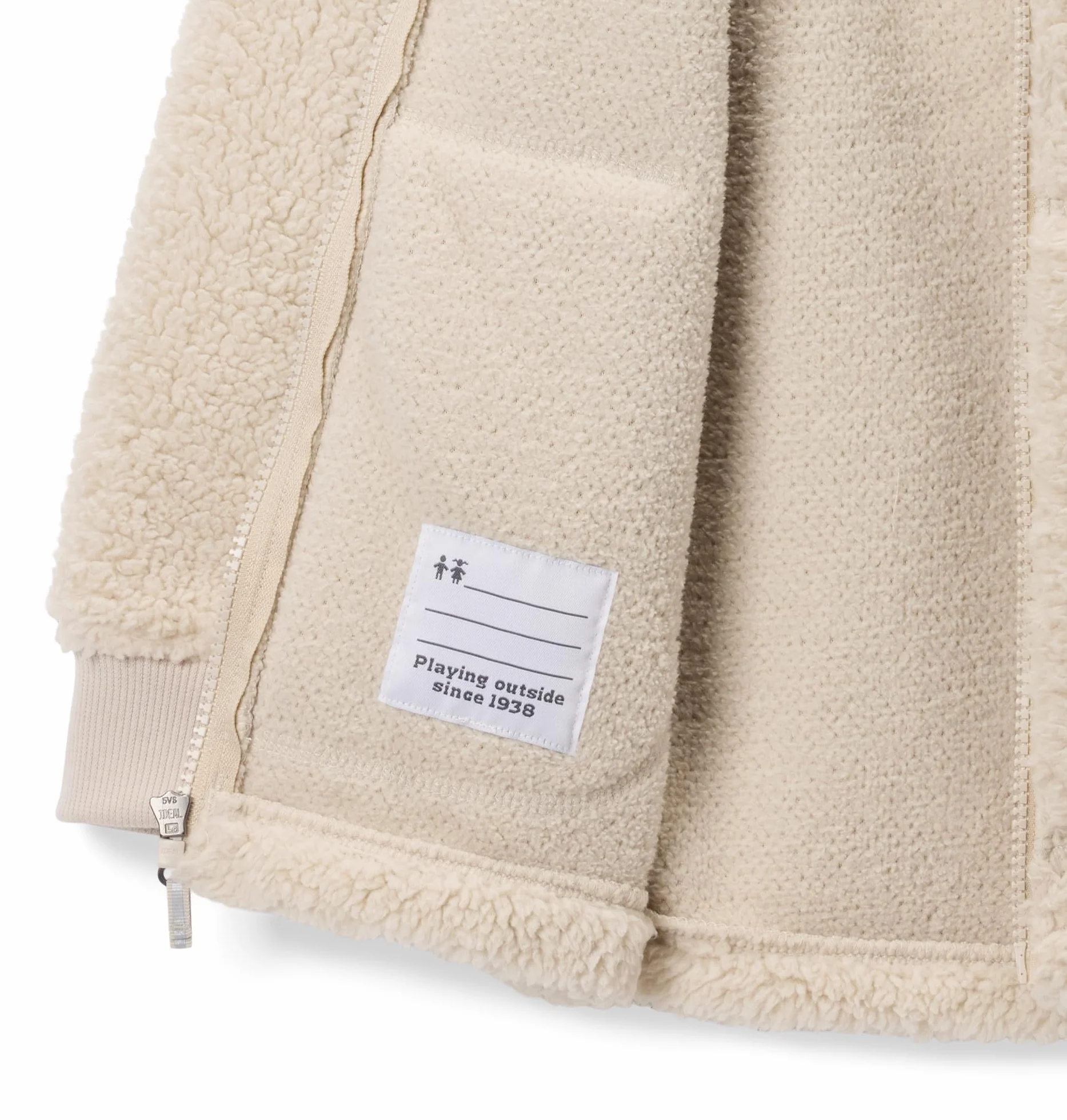 Columbia Youth Boys Rugged Ridge 2 Sherpa zamek błyskawiczny na całej długości, polar Sherpa, ciemny kamień, S