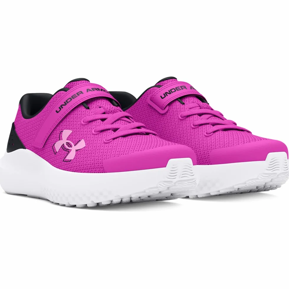 Under Armour UA GPS Surge 4 AC Buty do biegania, Vivid Magenta/Czarny/Stellar Pink, 31,5 EU, Vivid Magenta Czarny Stellar Różowy, 31.5 EU