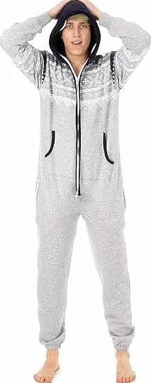 Juicy Trendz® Męski jednoczęściowy kombinezon All in One Piece Aztec Print Unisex śpioszki