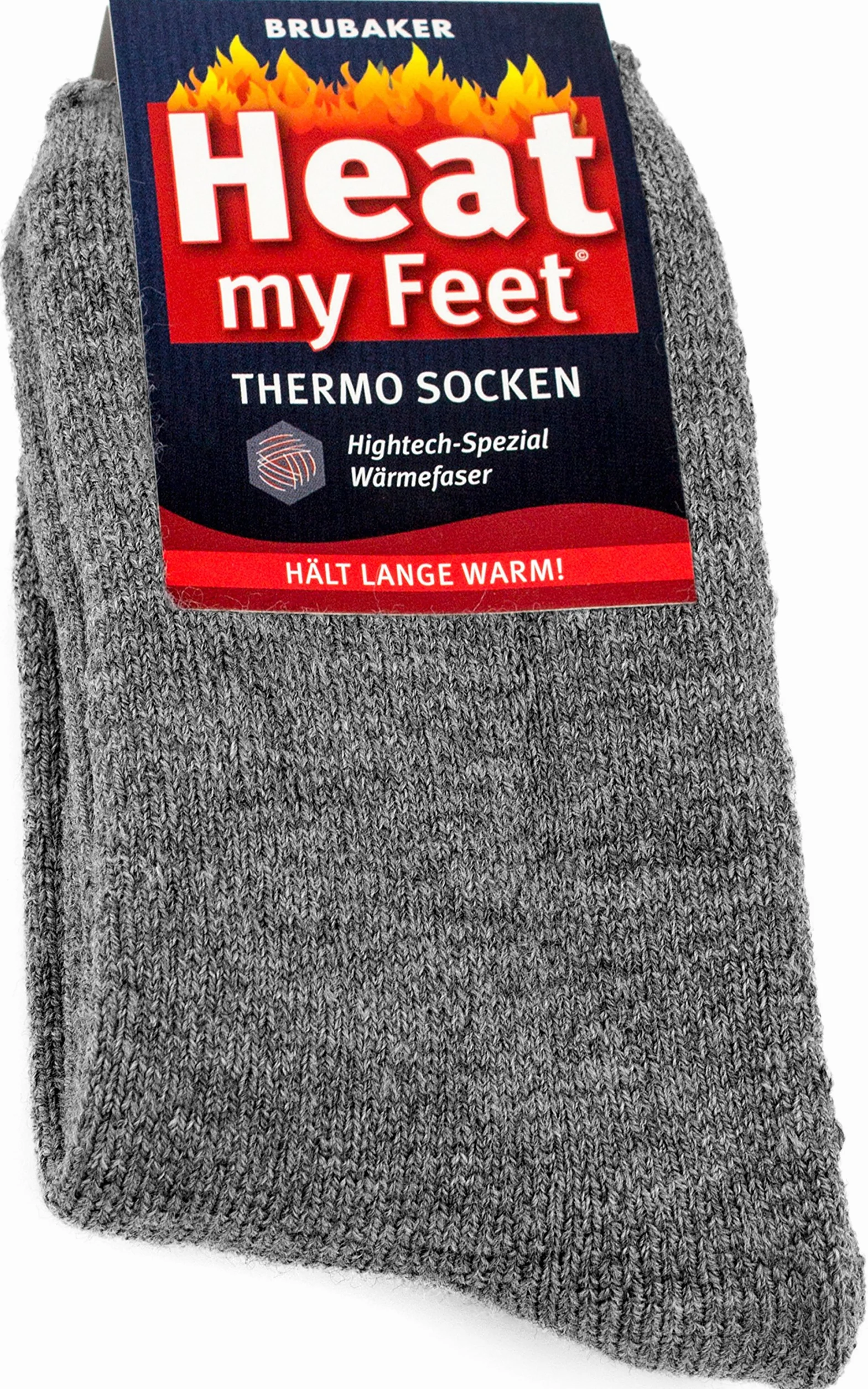 BRUBAKER 2-Pak - Heat my Feet - Ciepłe Termiczne Skarpety Męskie Damskie
