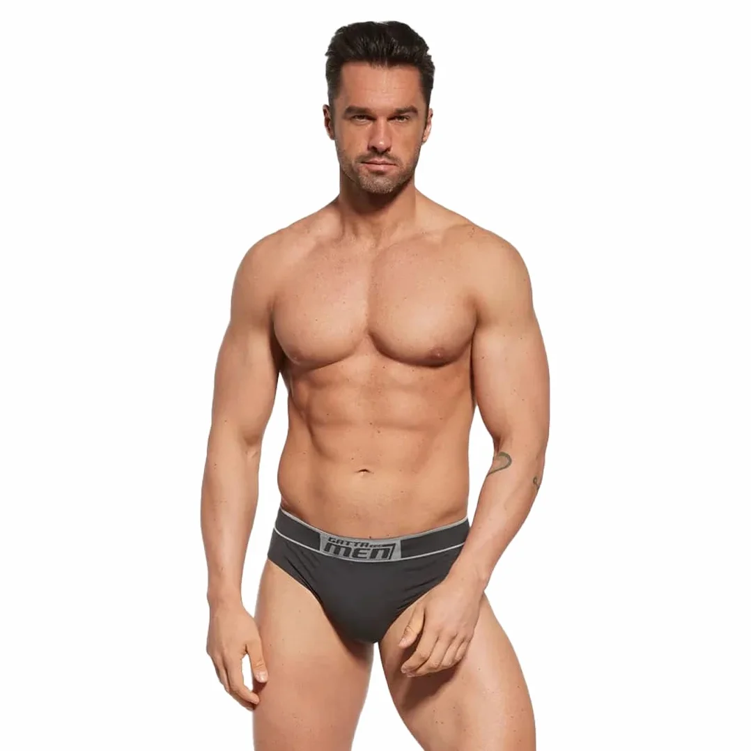 GATTA męskie majtki COTTON SLIP, slipy, slipki bawełniane z dodatkiem elastanu i poliamidu, szeroki ściągacz, wygodne, elastyczne, miękkie, miłe