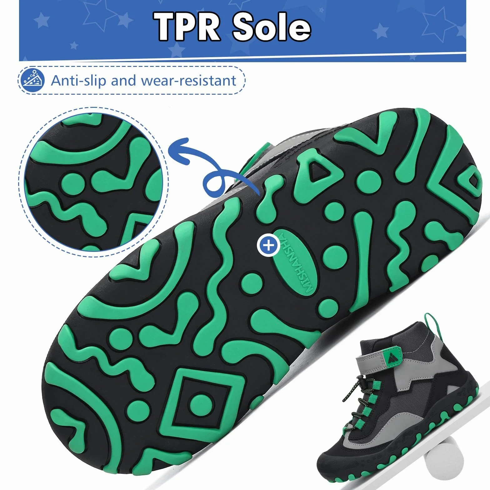 Mishansha Dziewczęce Buty trekkingowe Lekkie Oddychające Buty trekkingowe dla dzieci Outdoor Multisport Buty Rozmiar 24-38 EU