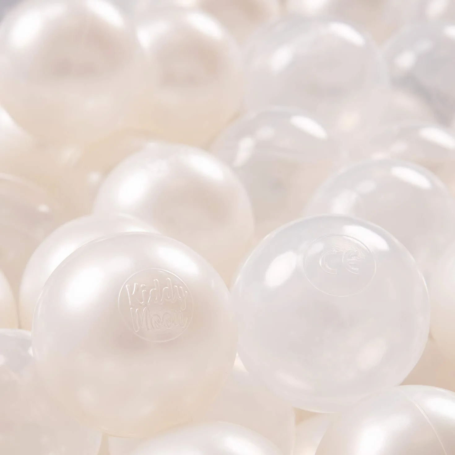 KiddyMoon Plastikowe Piłeczki 100 Sztuk ∅ 7cm Wielokolorowe Zestawy Kulek