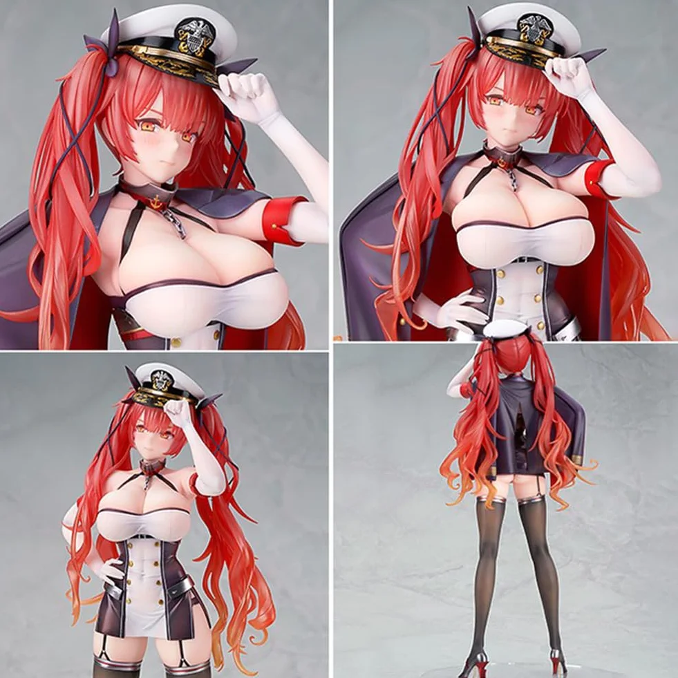 Figurka Azur Lane - 26 cm USS Figurka Postacie Anime Figurka PCW Model Kolekcjonerska Dekoracja Ozdoby Statuetka Rzemiosło