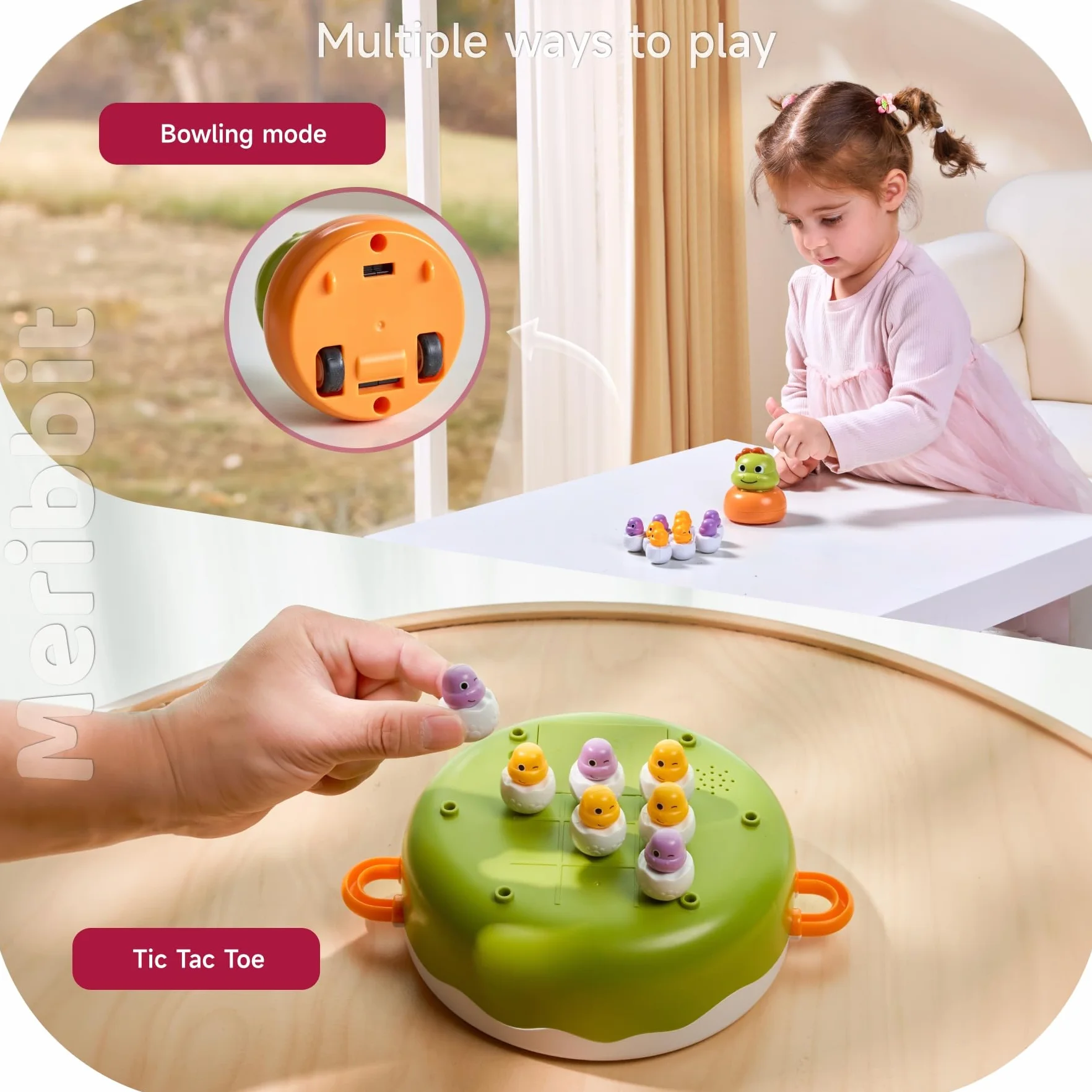 Gra Wędkarska, 4 w 1 Magnetyczna Gra Wędkarska dla Dzieci, Podskakujące i Muzyczne Design, Zabawki Edukacyjne Montessori dla Dzieci w Wieku 2-3 lat, Idealny Prezent