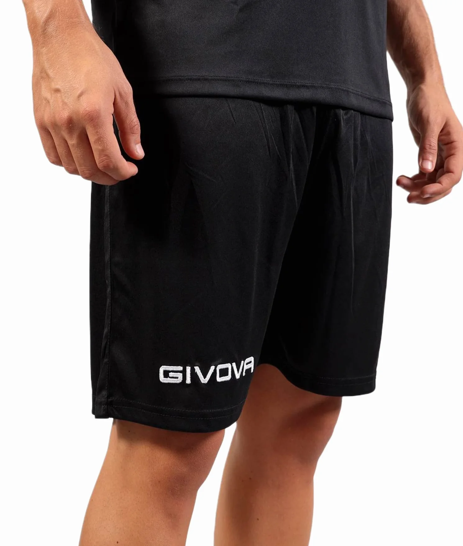 Givova Pole Interlock - Spodenki Campo Interlock, Czarny, 4XS Uniseks