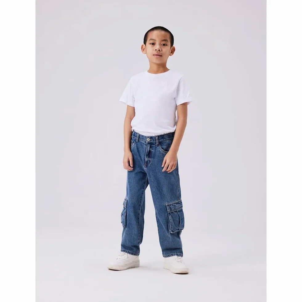 NAME IT Nkmryan St Cargo Jeans 5910-zd Noos - cargo jeans Chłopcy