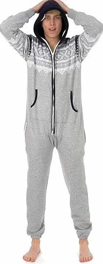 Juicy Trendz® Męski jednoczęściowy kombinezon All in One Piece Aztec Print Unisex śpioszki