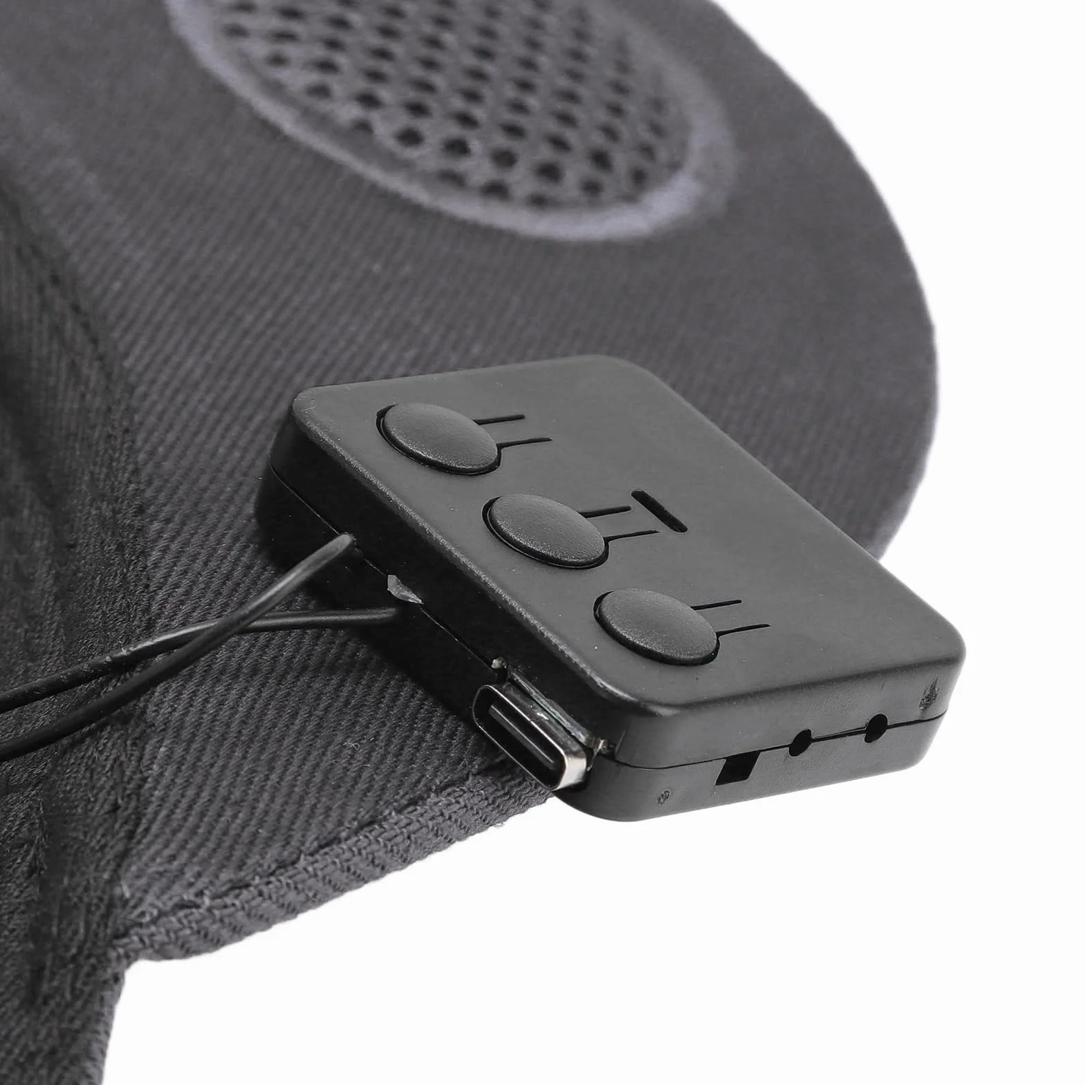 Denash Bluetooth Music Cap, Bezprzewodowa Czapka Głośnikowa z 6H PlayTime i Washable Design do Running Gym Outdoor (Ciemno szary)