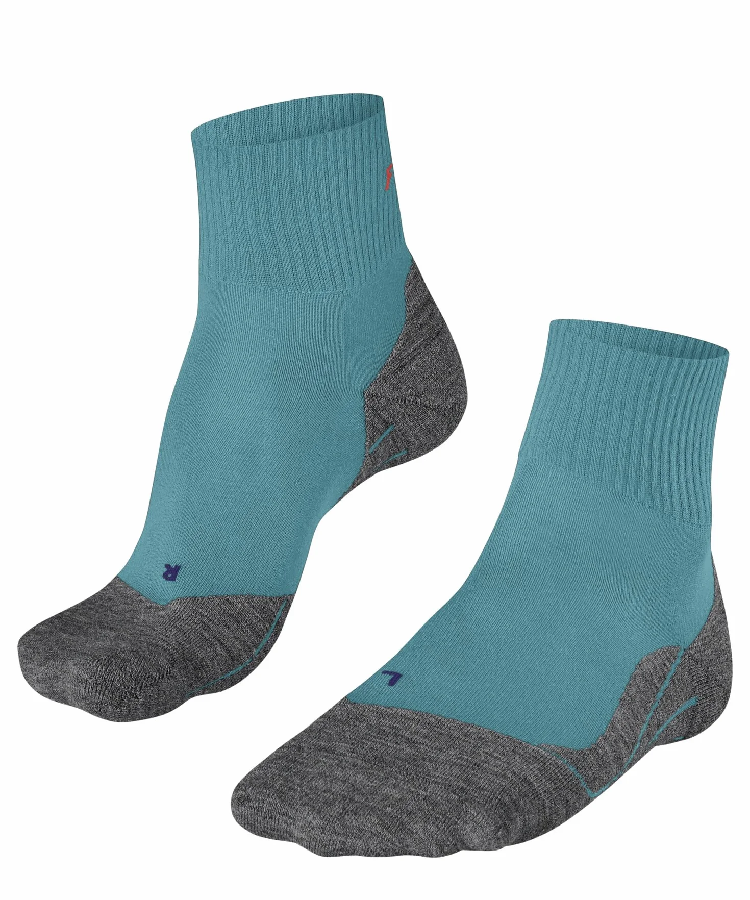 FALKE Kobiety Skarpety do wędrówek TK5 Wander Cool Short W Sso Oddychający I Szybkoschnący przeciw pęcherzom cienkie 1 Para, Niebieski Turquoise 6206, 35-36
