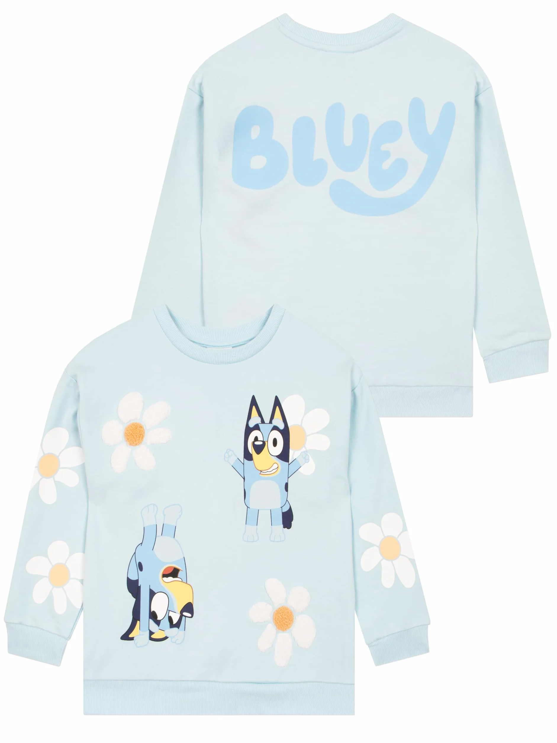 Bluey Bluza | Kwiatowe Bluzy Dziewczęce | Kwiatowe Bluzy Dla Dziewczynek | Bawełniana Bluza Dla Dziewczynek