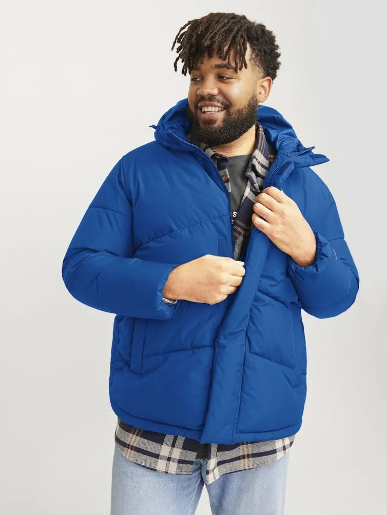 JACK&JONES PLUS Jjworld Męska kurtka pikowana amortyzująca, Niebieski morski, 3XL