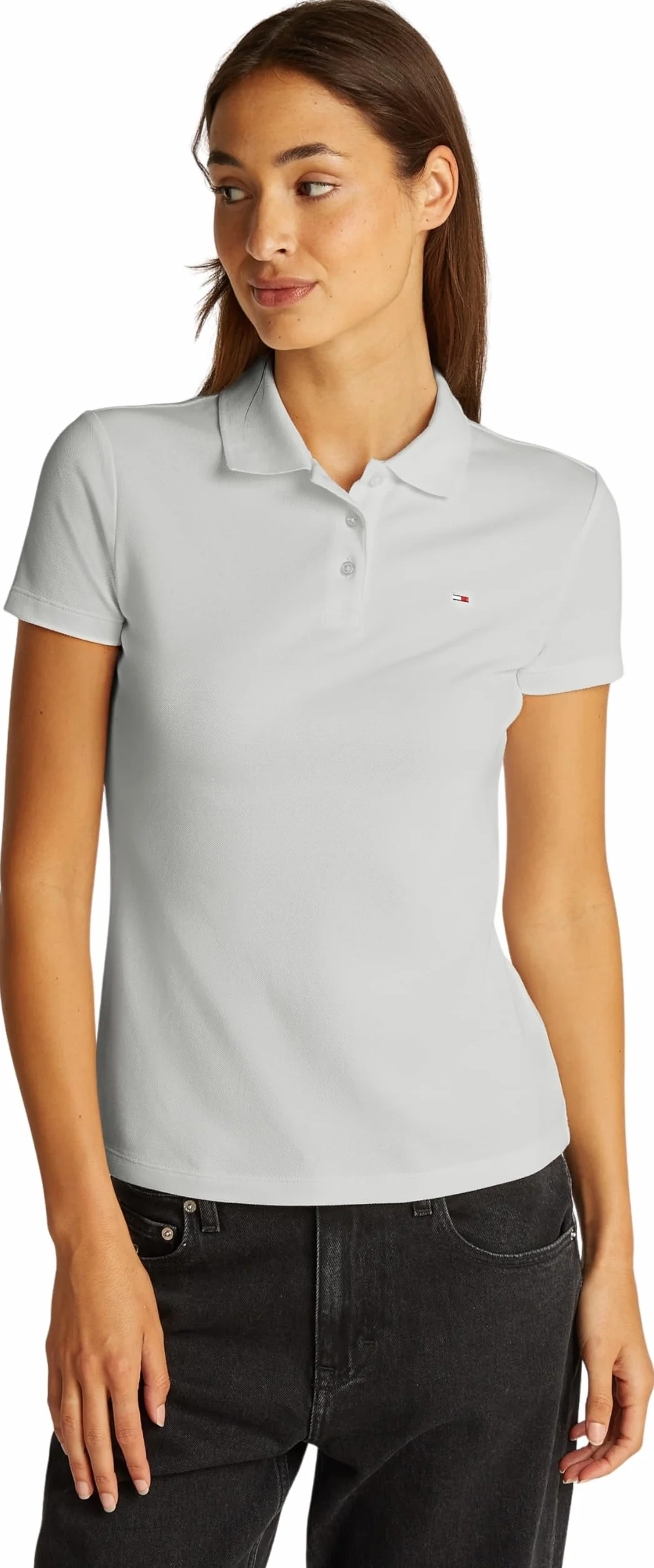 Tommy Jeans Koszulka polo S/S Kobiety Koszulka Polo Tjw Slim Essential Ss Dw0dw20160