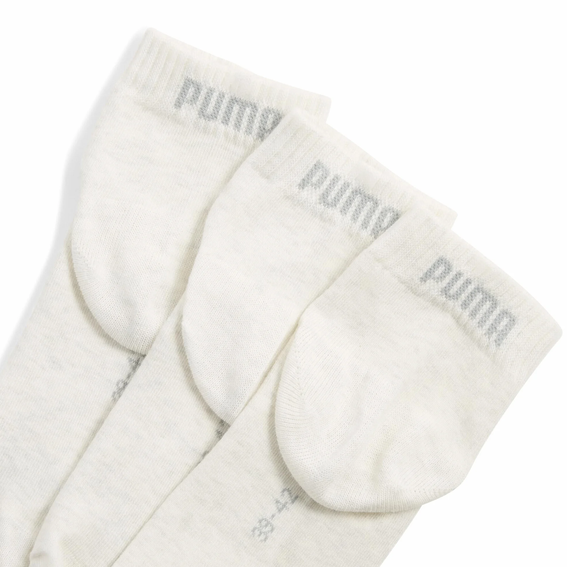 PUMA Unisex Plain Quarter 3-pak, owsianka, 43-46