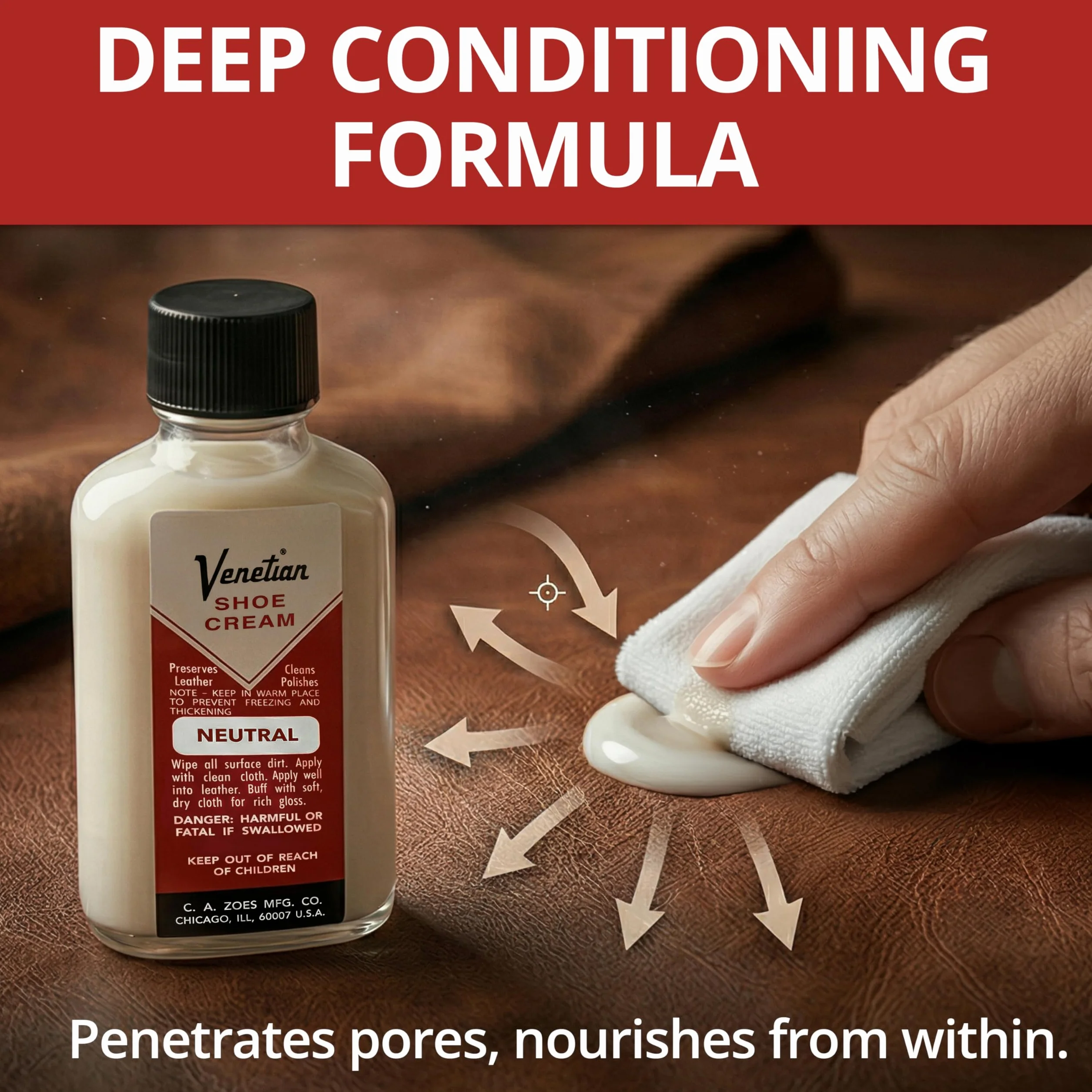 Venetian Krem do butów, 85 g, neutralny, neutralny, 3 oz