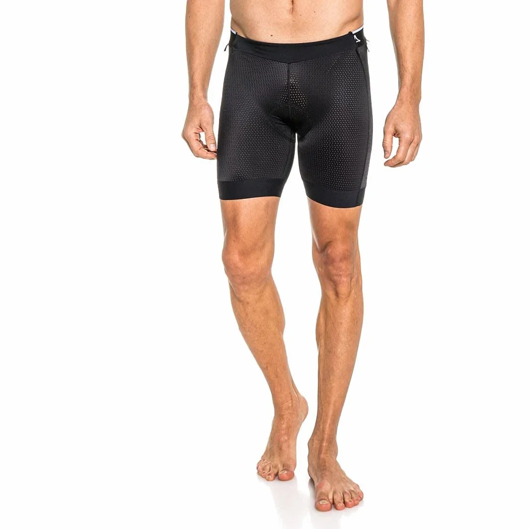 Schöffel Skin Pants 8h M - Oddychające spodnie rowerowe ze stretchem z wyściółką i mappingiem, majtki rowerowe z bakteriostatyczną powłoką azotanu srebra Mężczyźni