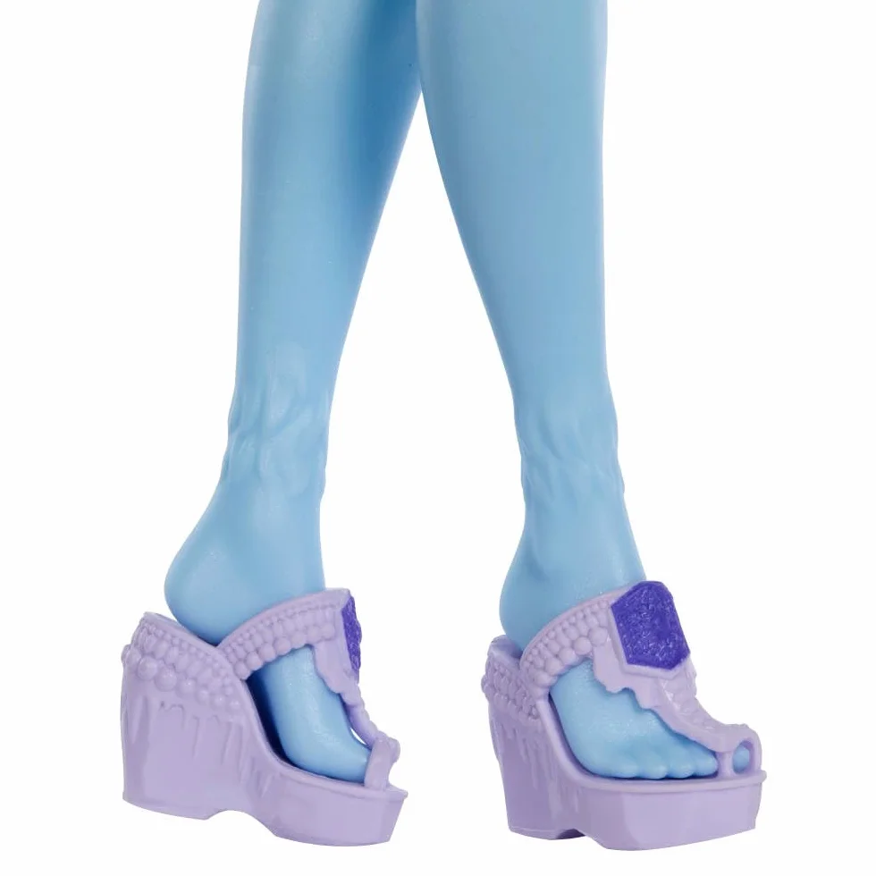 Monster High Straszyrelaks self-care Abbey Bominable Zestaw: lalka i akcesoria-niespodzianki, w tym „henna” oraz akcesoria do malowania i szydełkowania, zabawka dla dzieci 4+, JHK44