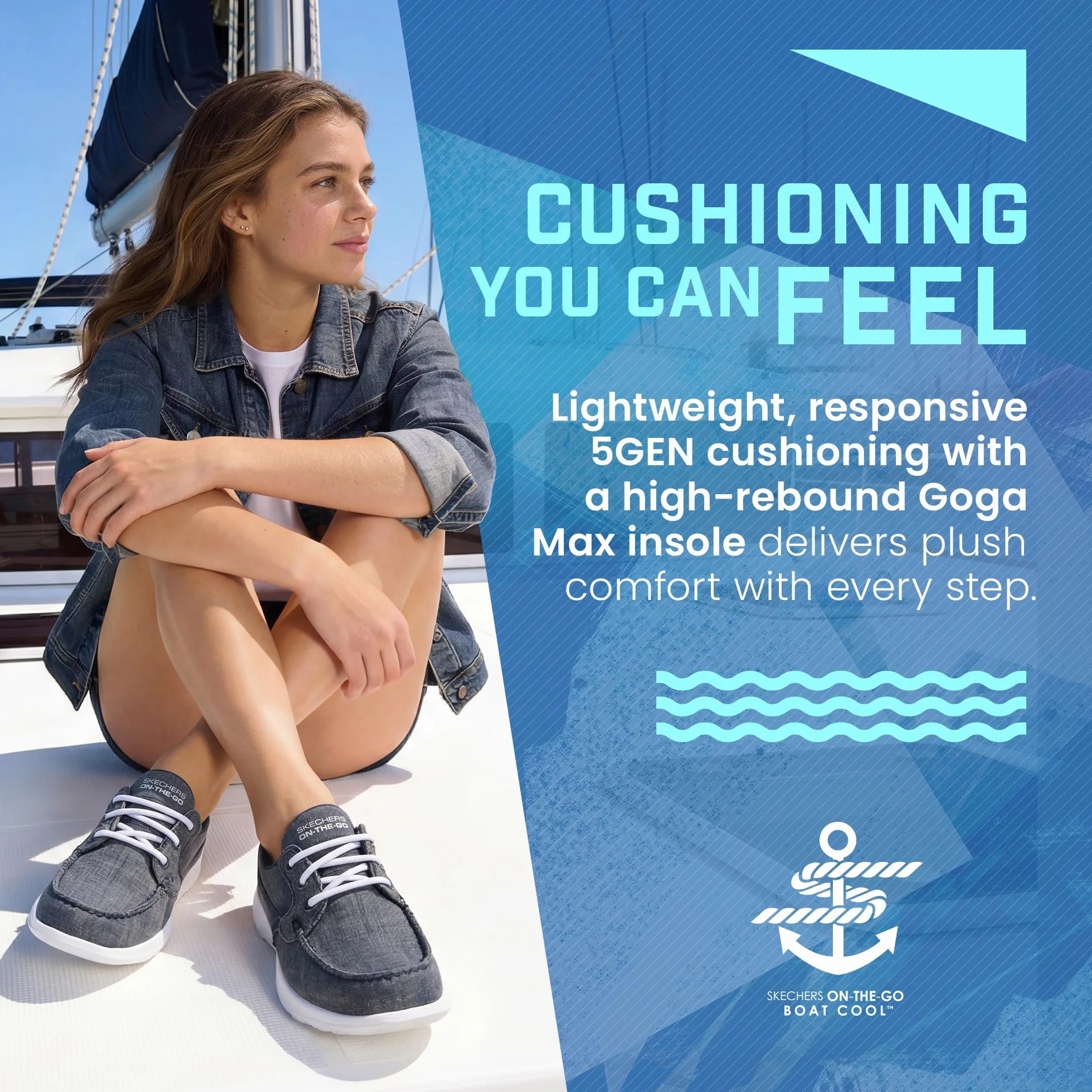 Skechers Buty damskie Lite - Isla Boat Shoe