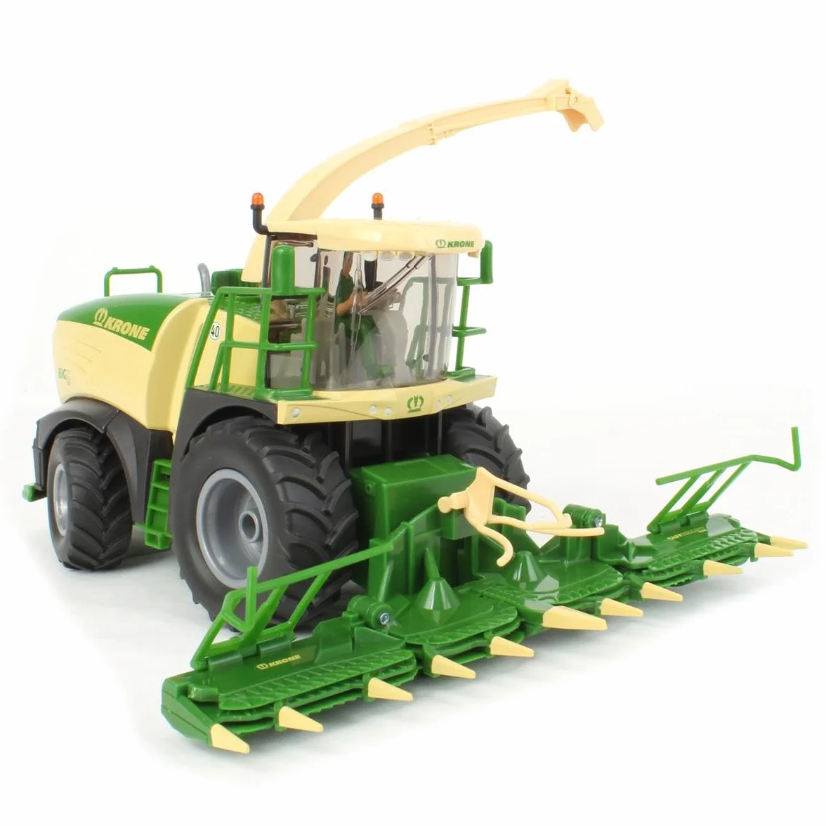 siku 4066, Krone BiG X 580 Forage Harvester, 1:32, Metal/Plastic, Green/Yellow, Movable parts, Multifunctional