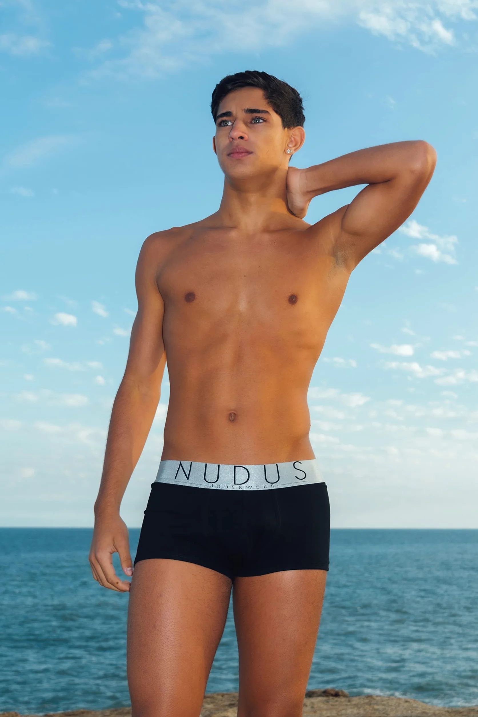NUDUS Premium męska bielizna – 4-pak miękkiej bawełnianej bielizny dla mężczyzn, niskiego stanu, lekka i oddychająca